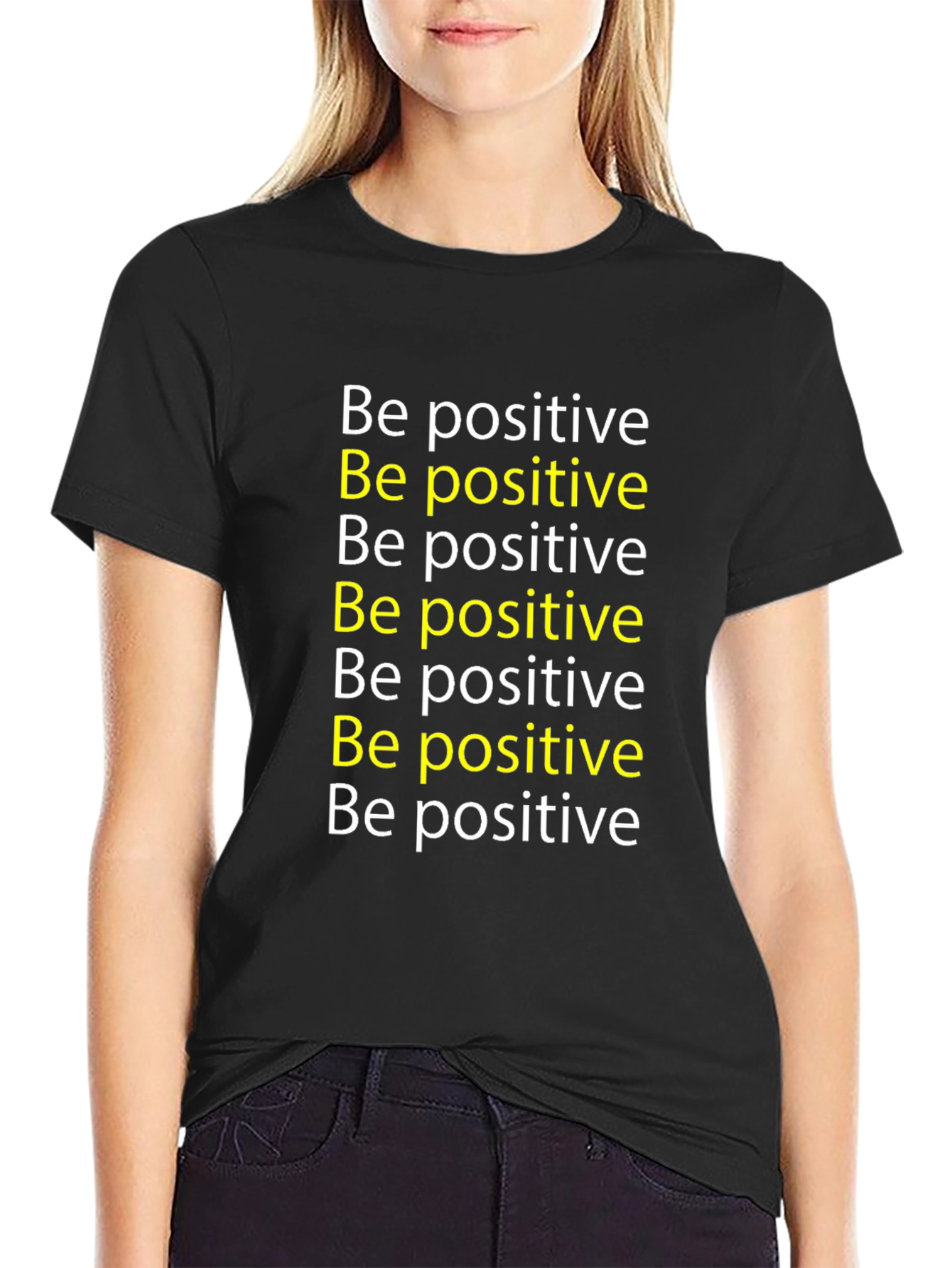 Be Positive Graphic Tee - Motivational T-Shirt
