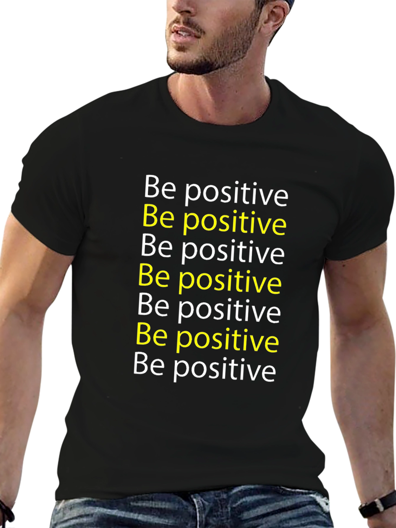Be Positive Graphic Tee - Motivational T-Shirt