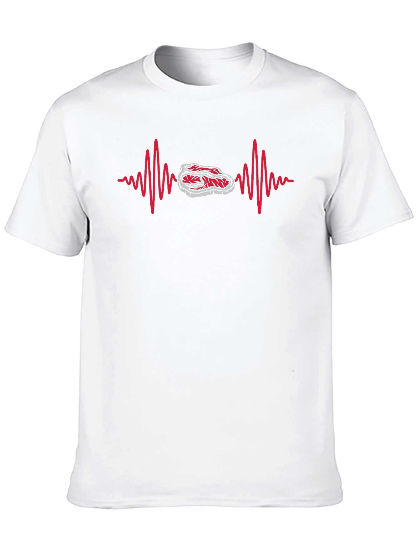 Steak Lifeline Black T-Shirt - Meat Lover Tee