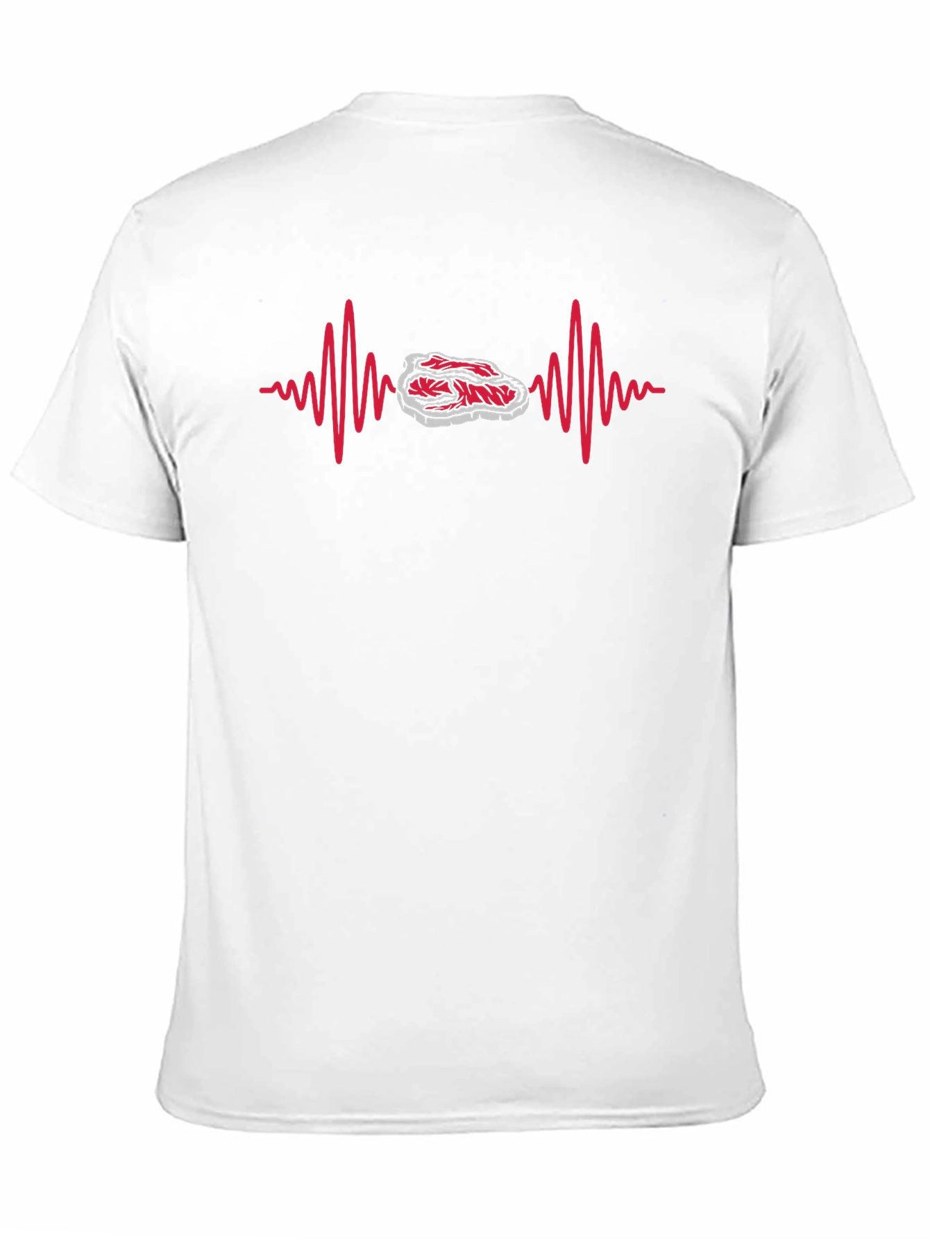 Steak Lifeline Black T-Shirt - Meat Lover Tee