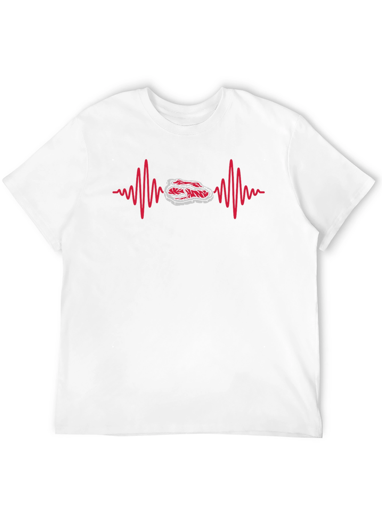 Steak Lifeline Black T-Shirt - Meat Lover Tee