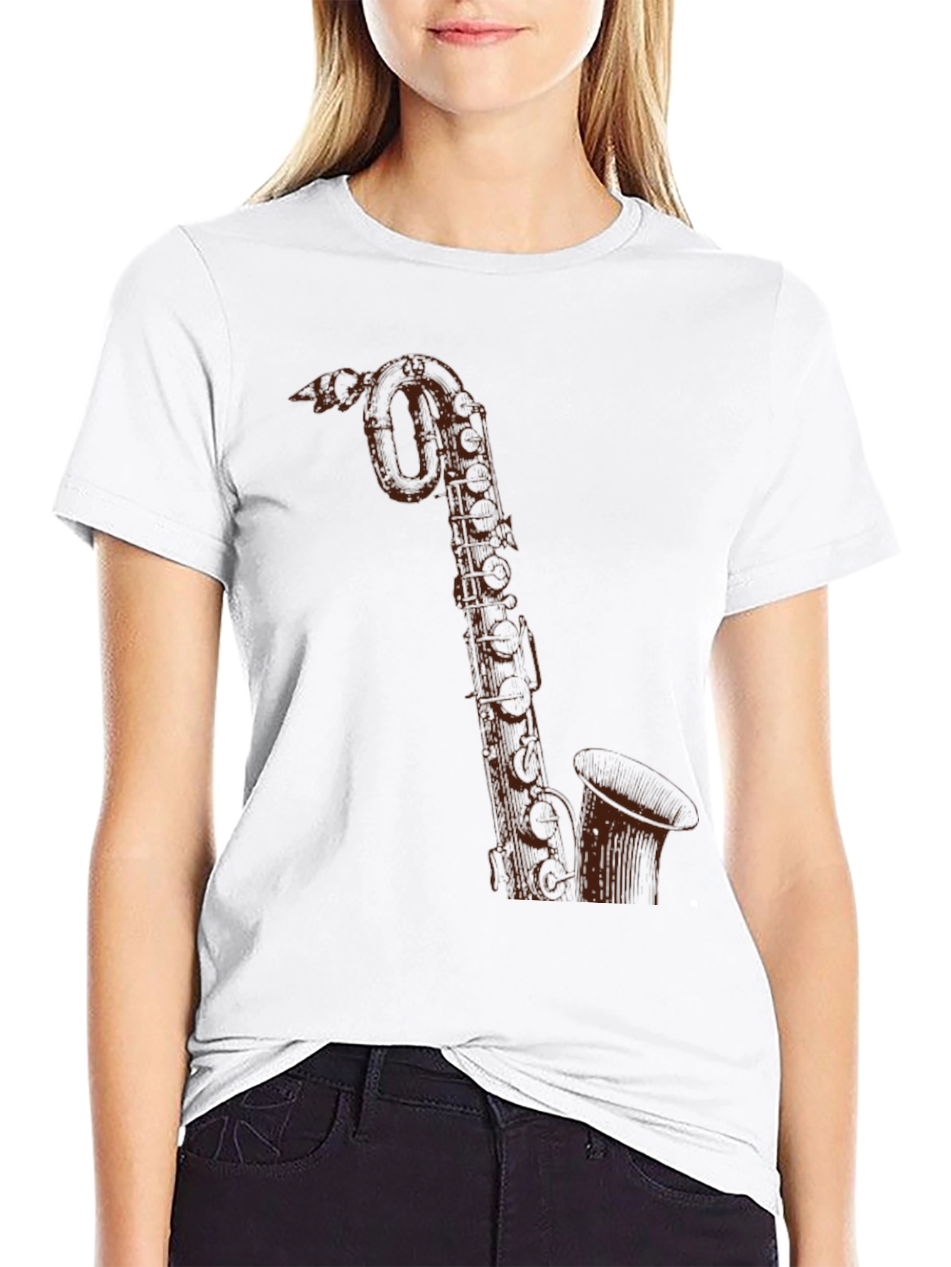Saxophone Graphic T-Shirt - Musical Instrument Tee