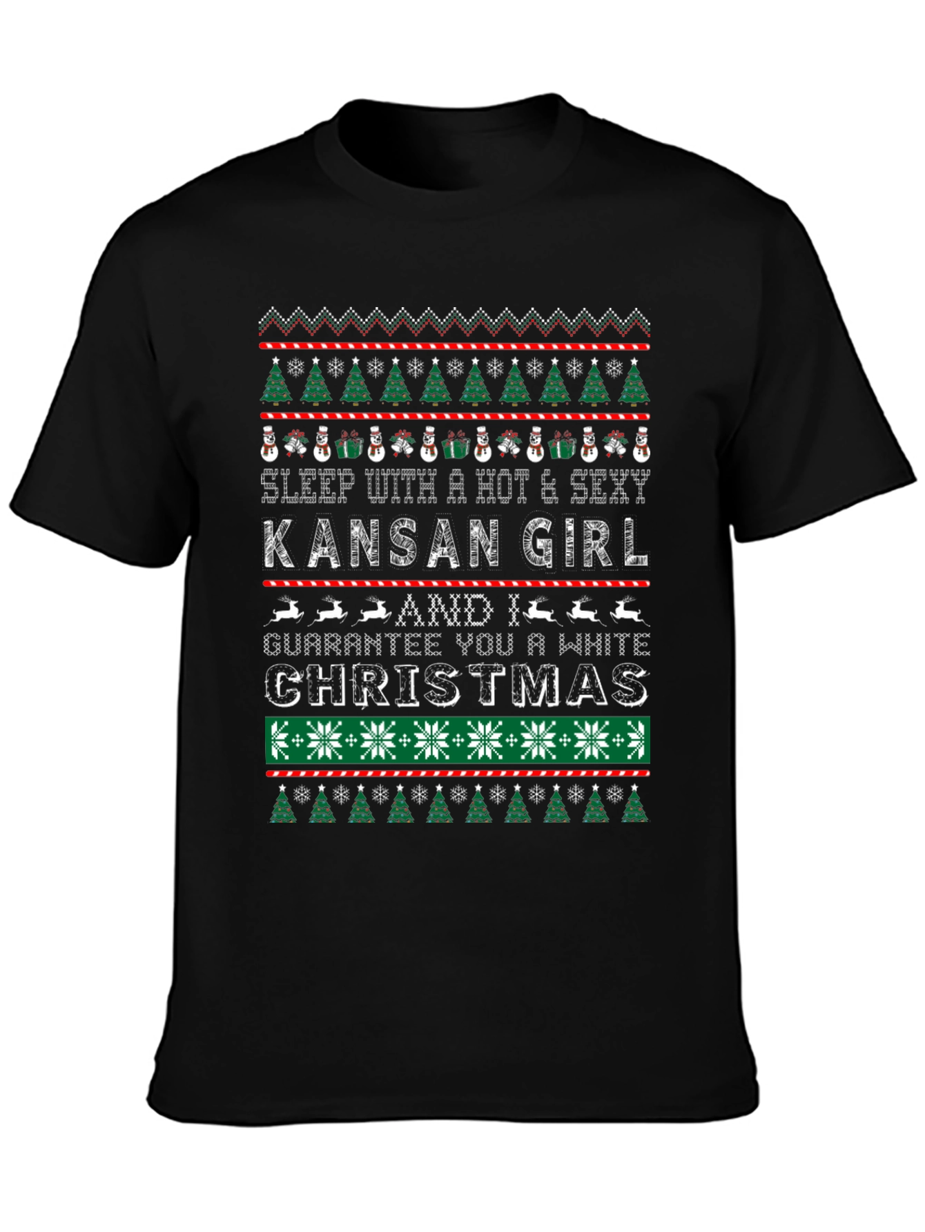 Funny Christmas Kansan Girl T-Shirt