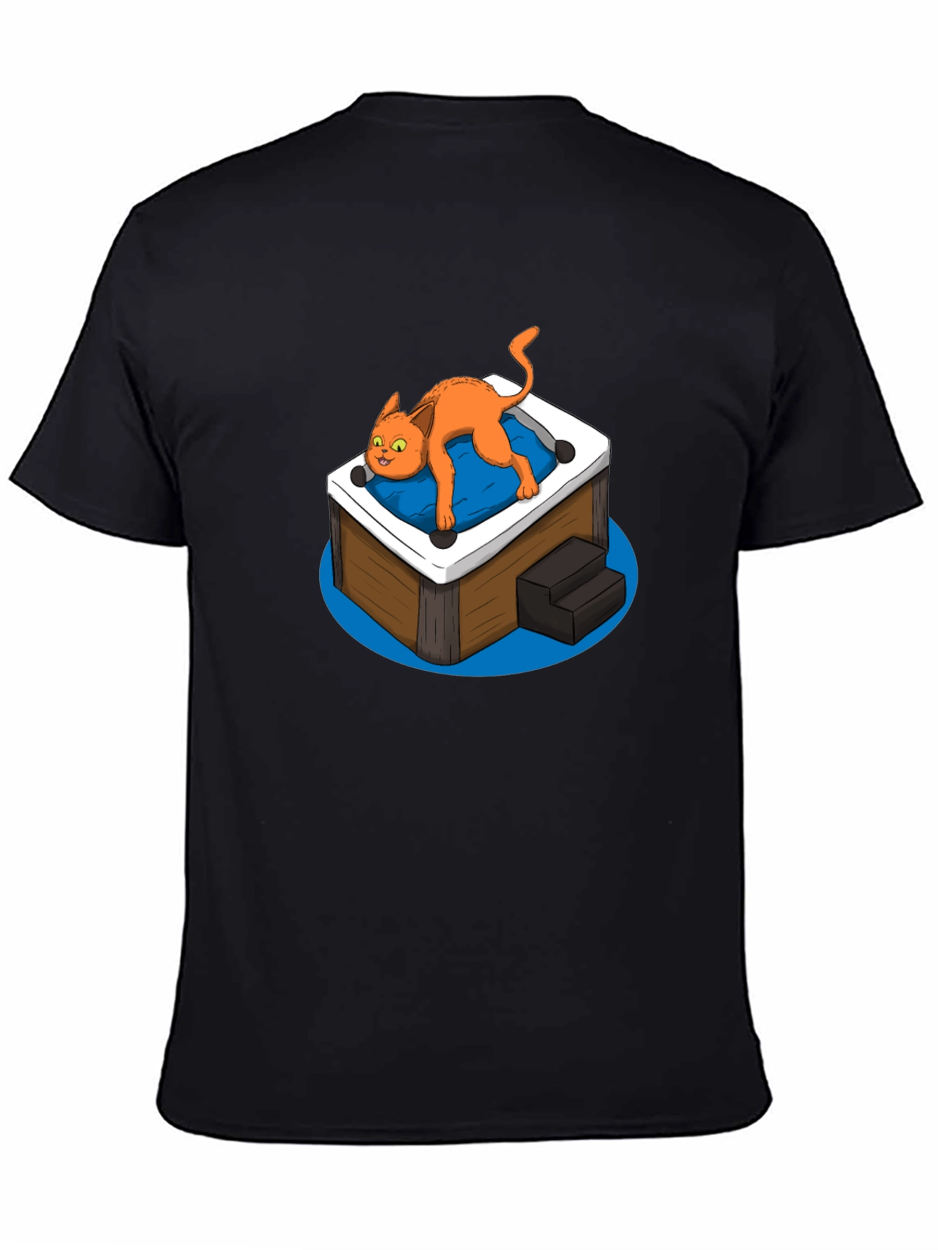 Cat in Hot Tub Graphic Tee