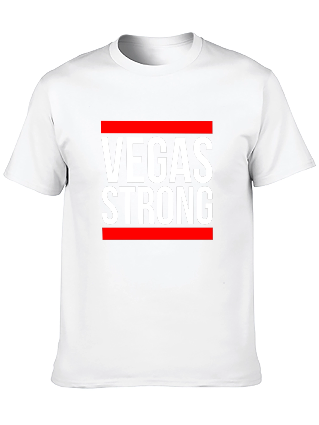 Vegas Strong Graphic Tee - Black Cotton T-Shirt