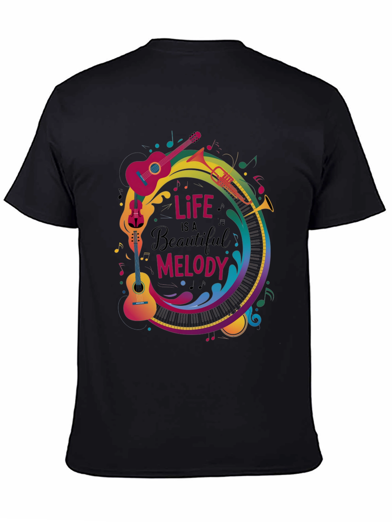Life is a Beautiful Melody Graphic T-Shirt