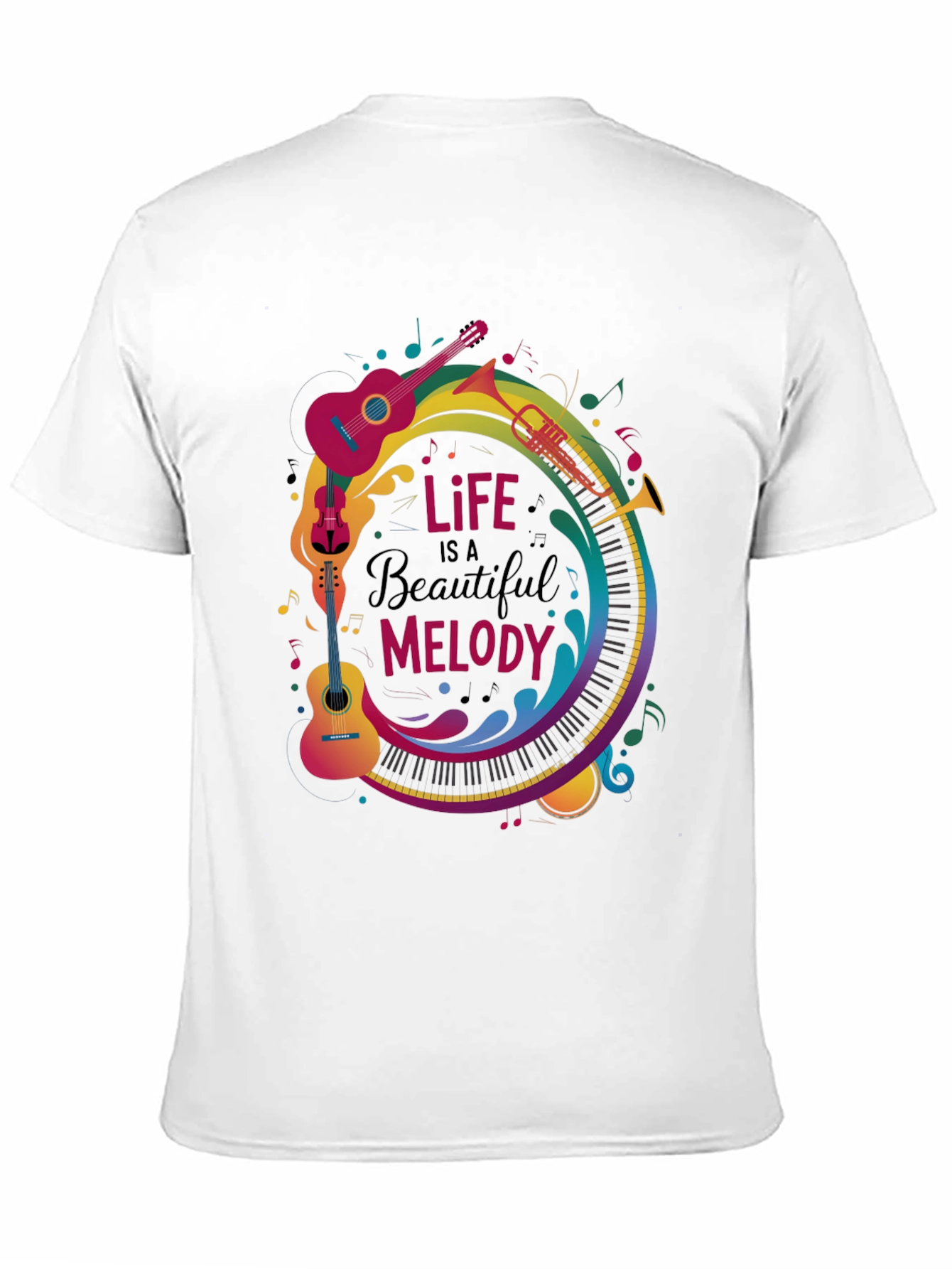 Life is a Beautiful Melody Graphic T-Shirt