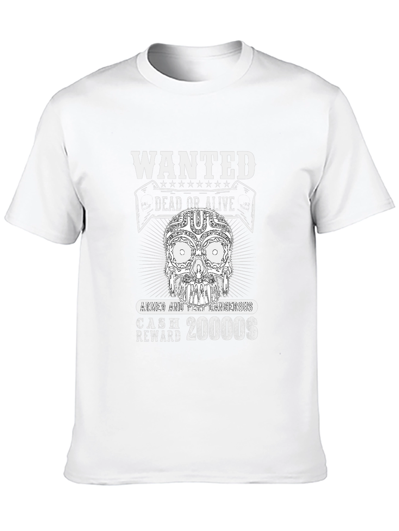 Wanted Skull T-Shirt
