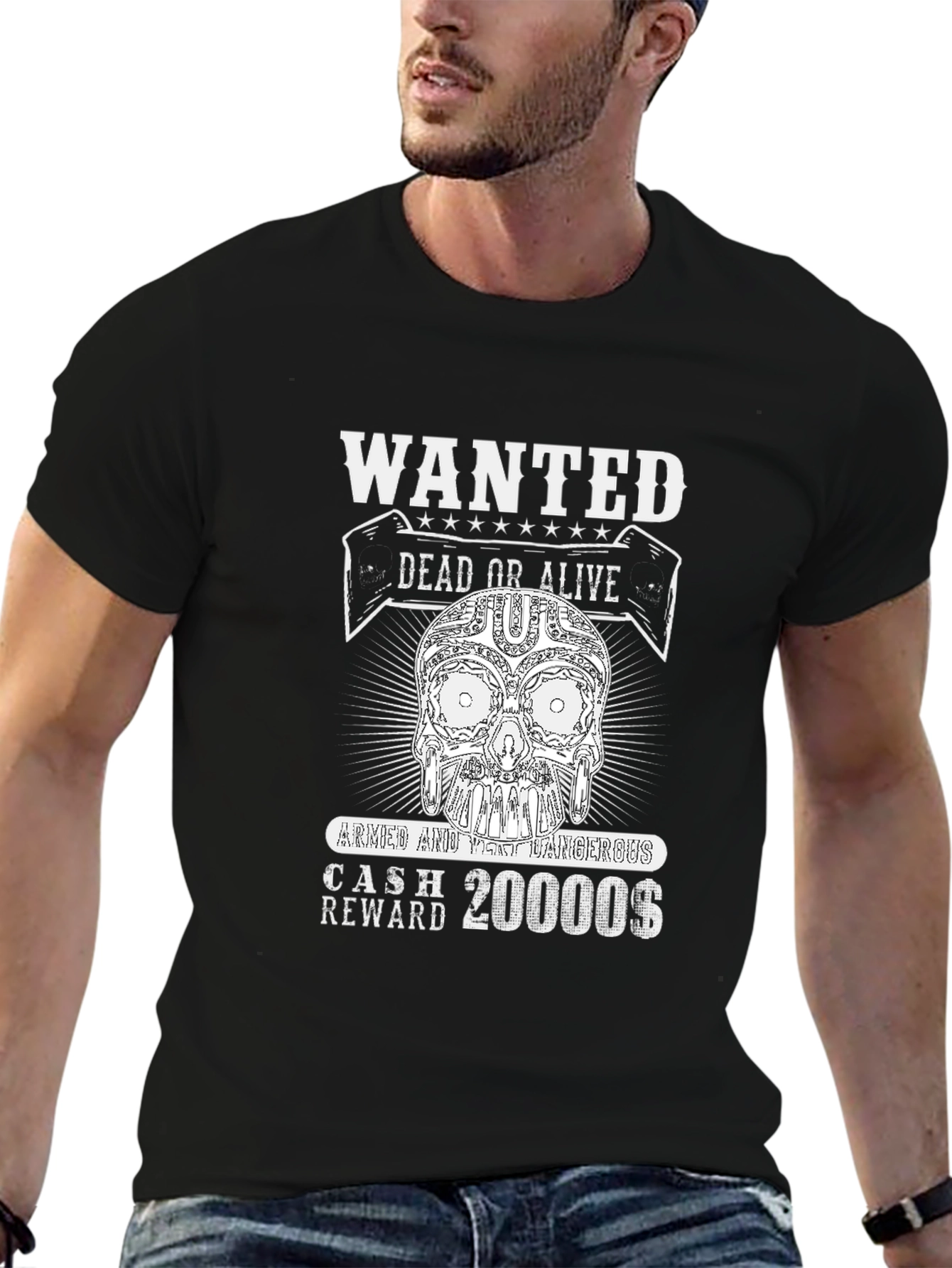 Wanted Skull T-Shirt