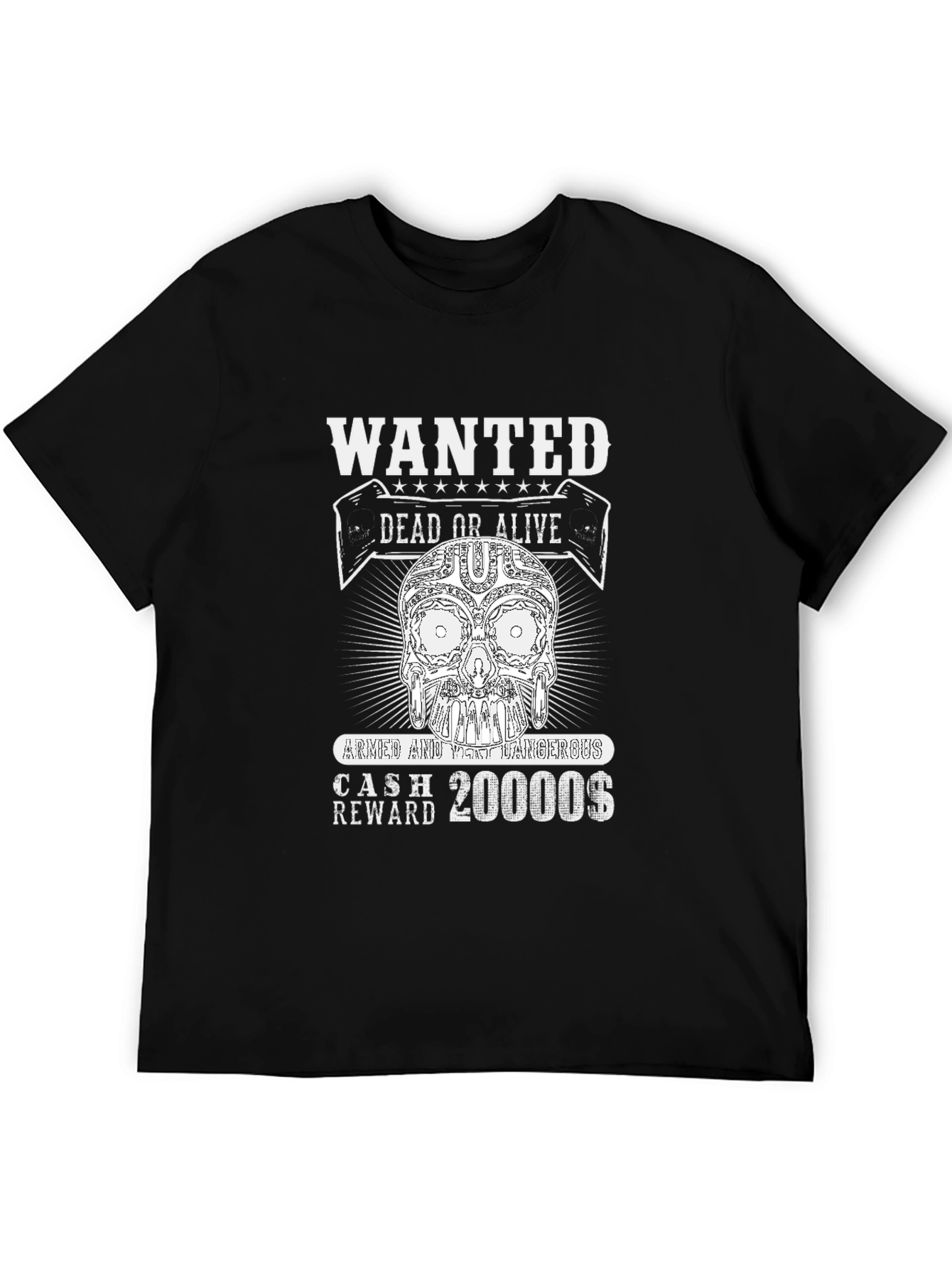 Wanted Skull T-Shirt