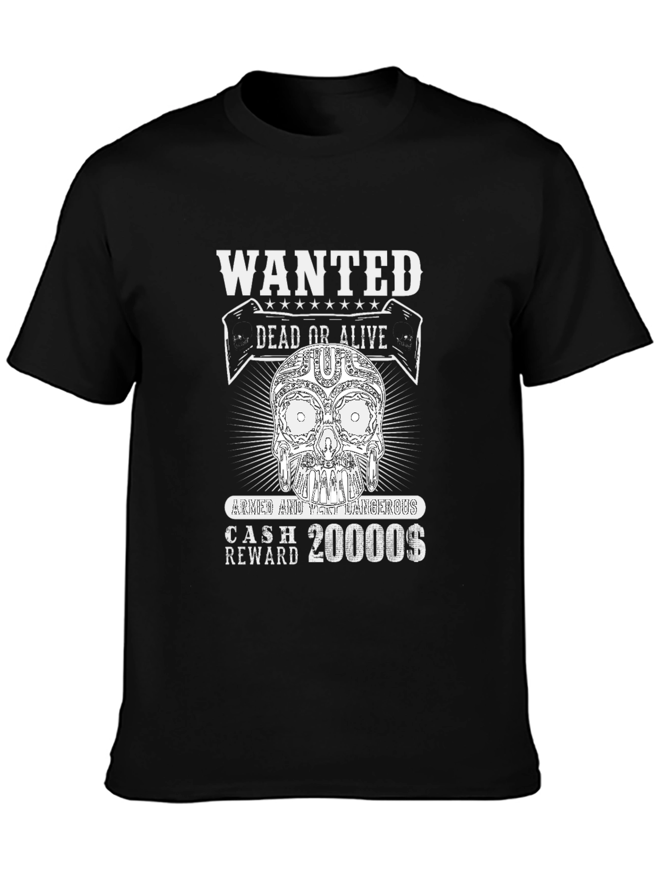 Wanted Skull T-Shirt