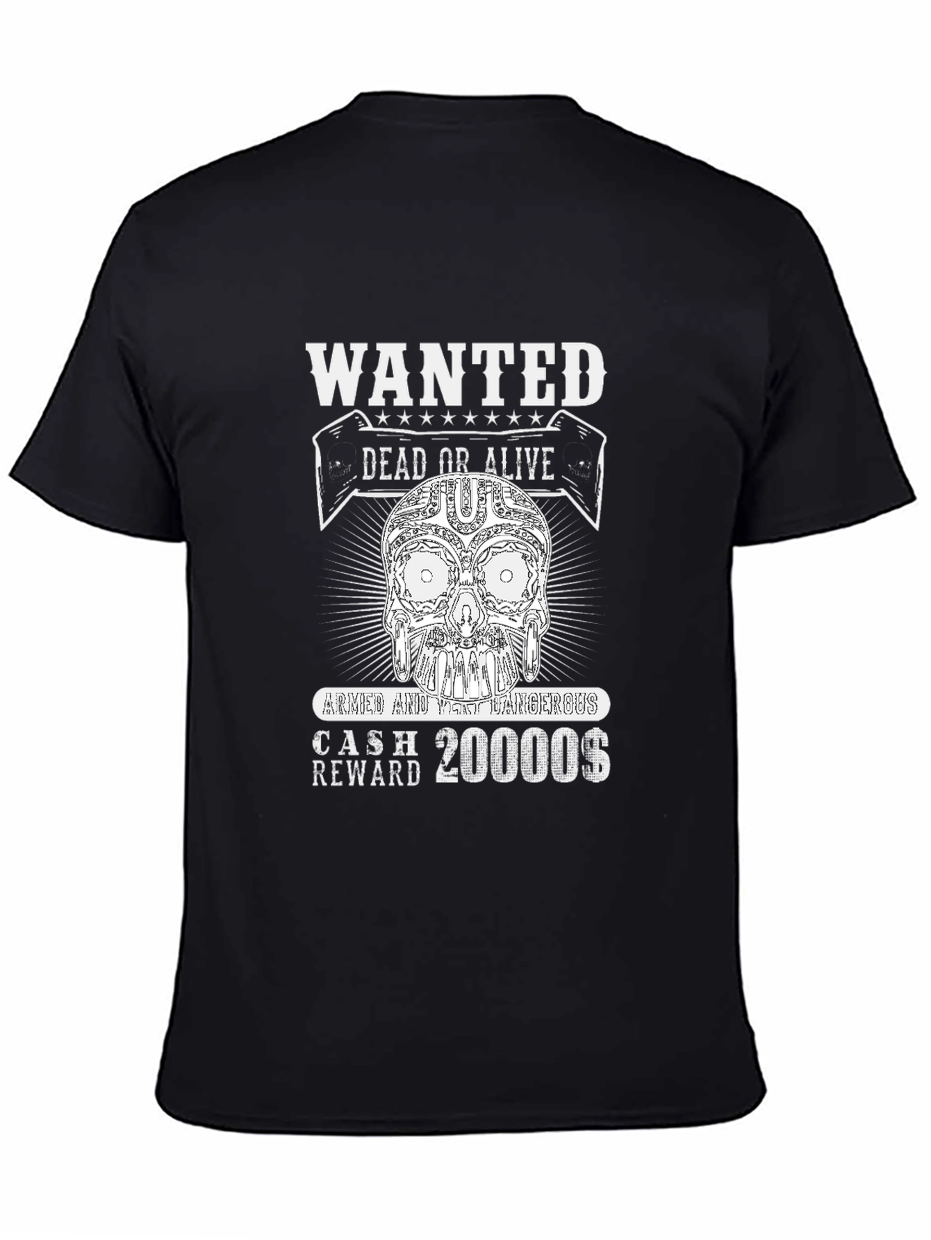 Wanted Skull T-Shirt