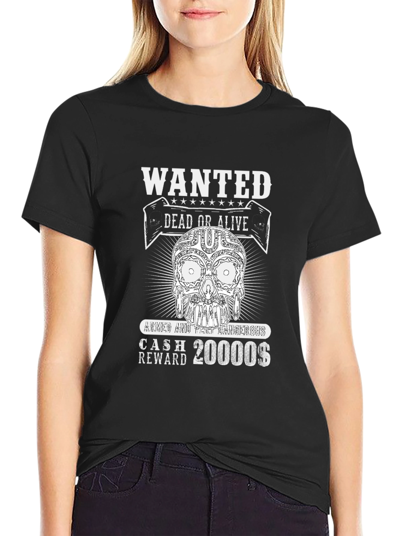 Wanted Skull T-Shirt