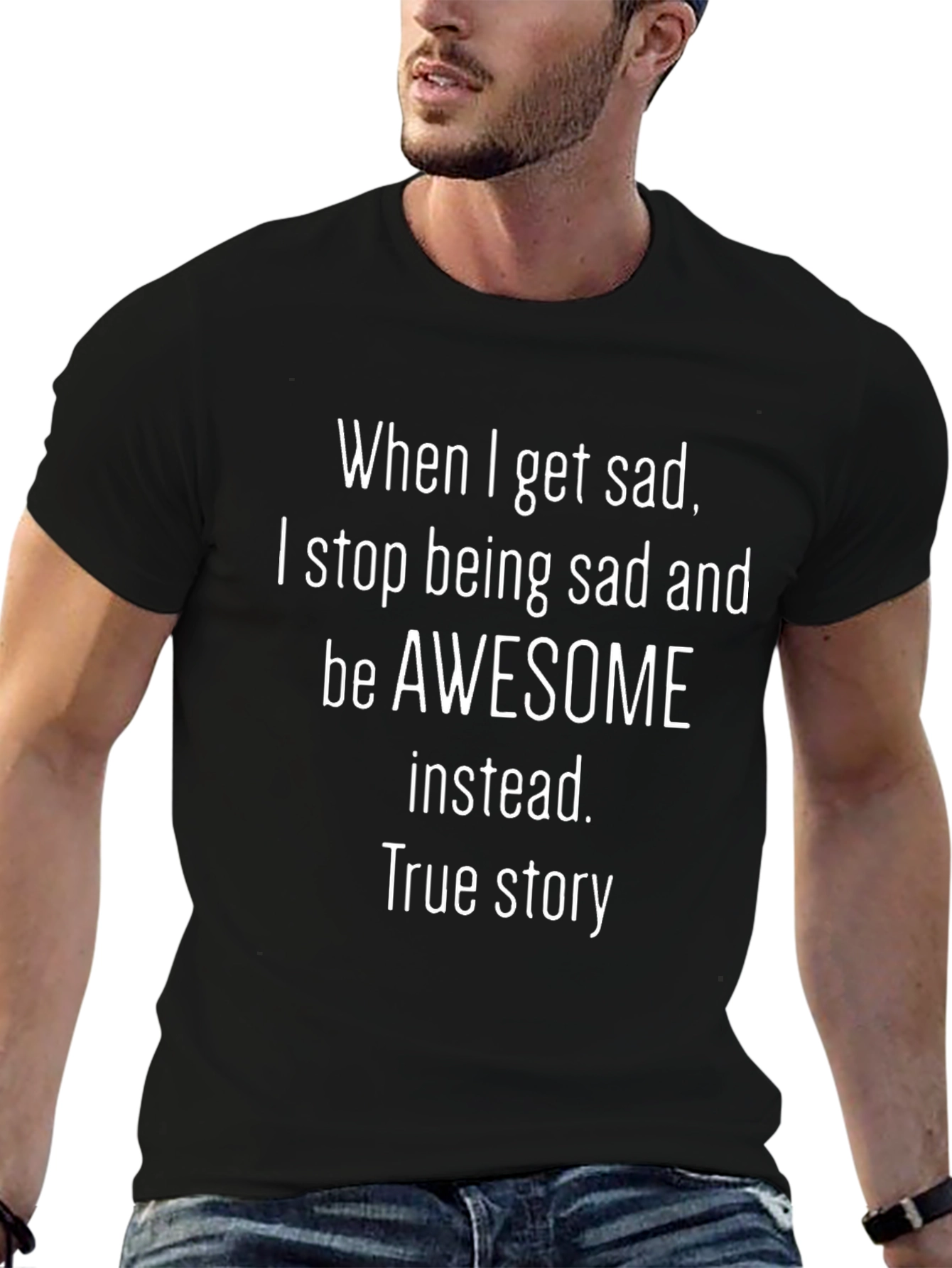 Awesome Instead T-Shirt - Funny Quote Graphic Tee