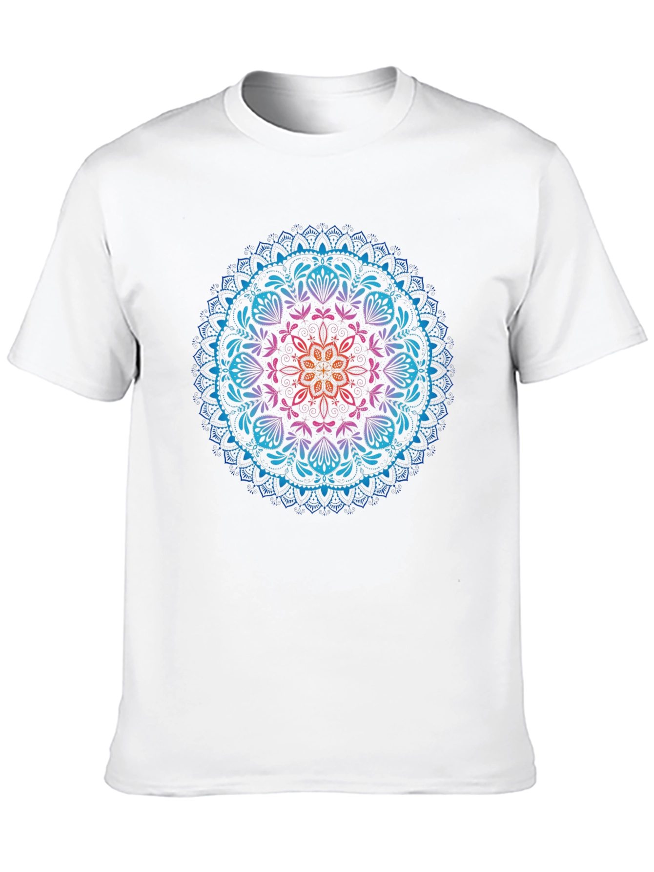 Mandala Graphic T-Shirt - Vibrant Print Stylish Casual Wear