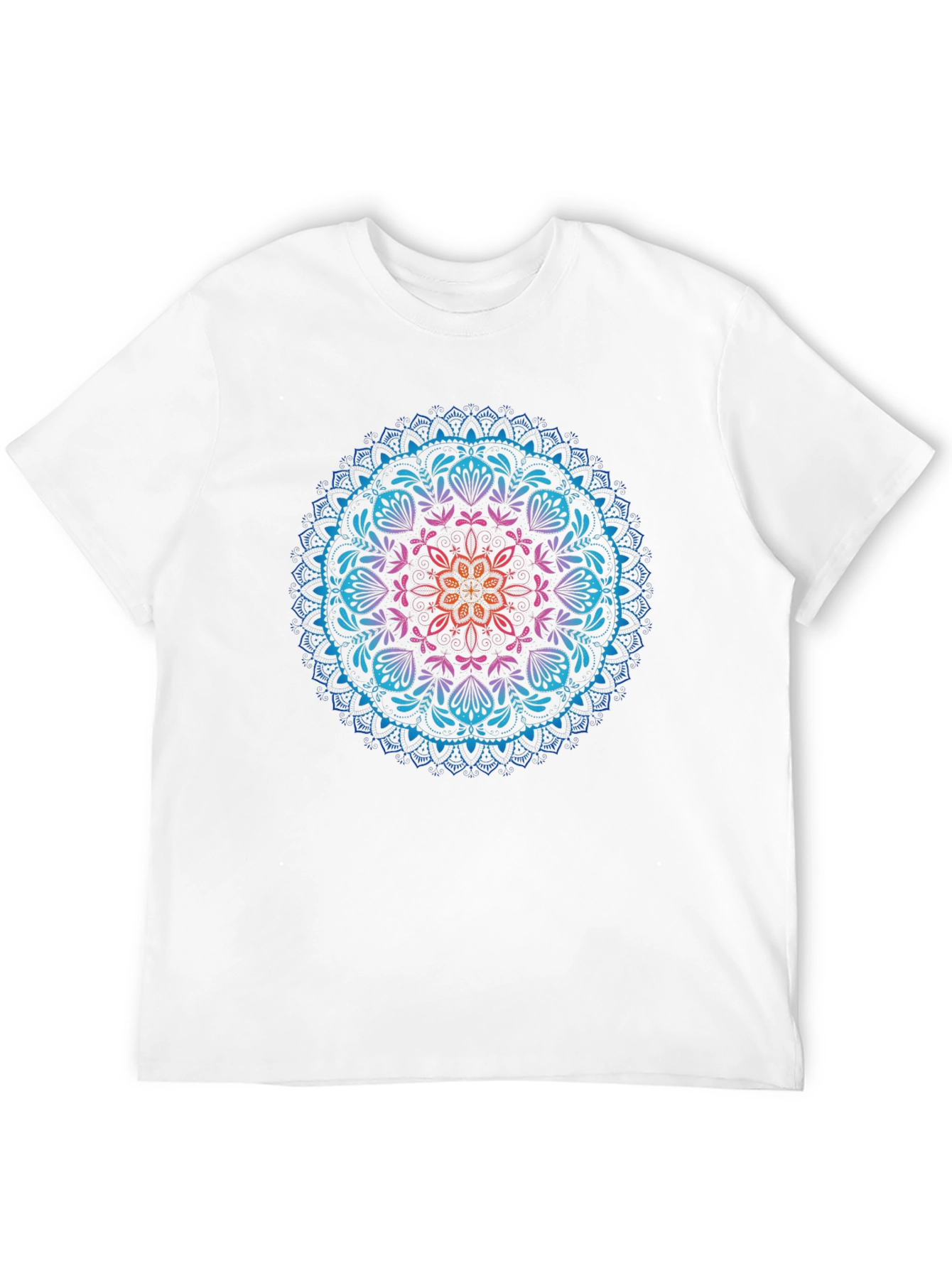 Mandala Graphic T-Shirt - Vibrant Print Stylish Casual Wear