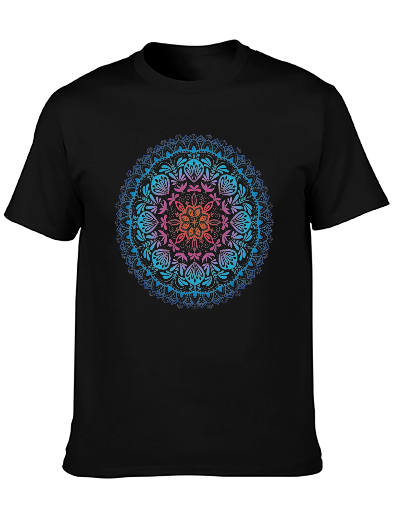 Mandala Graphic T-Shirt - Vibrant Print Stylish Casual Wear