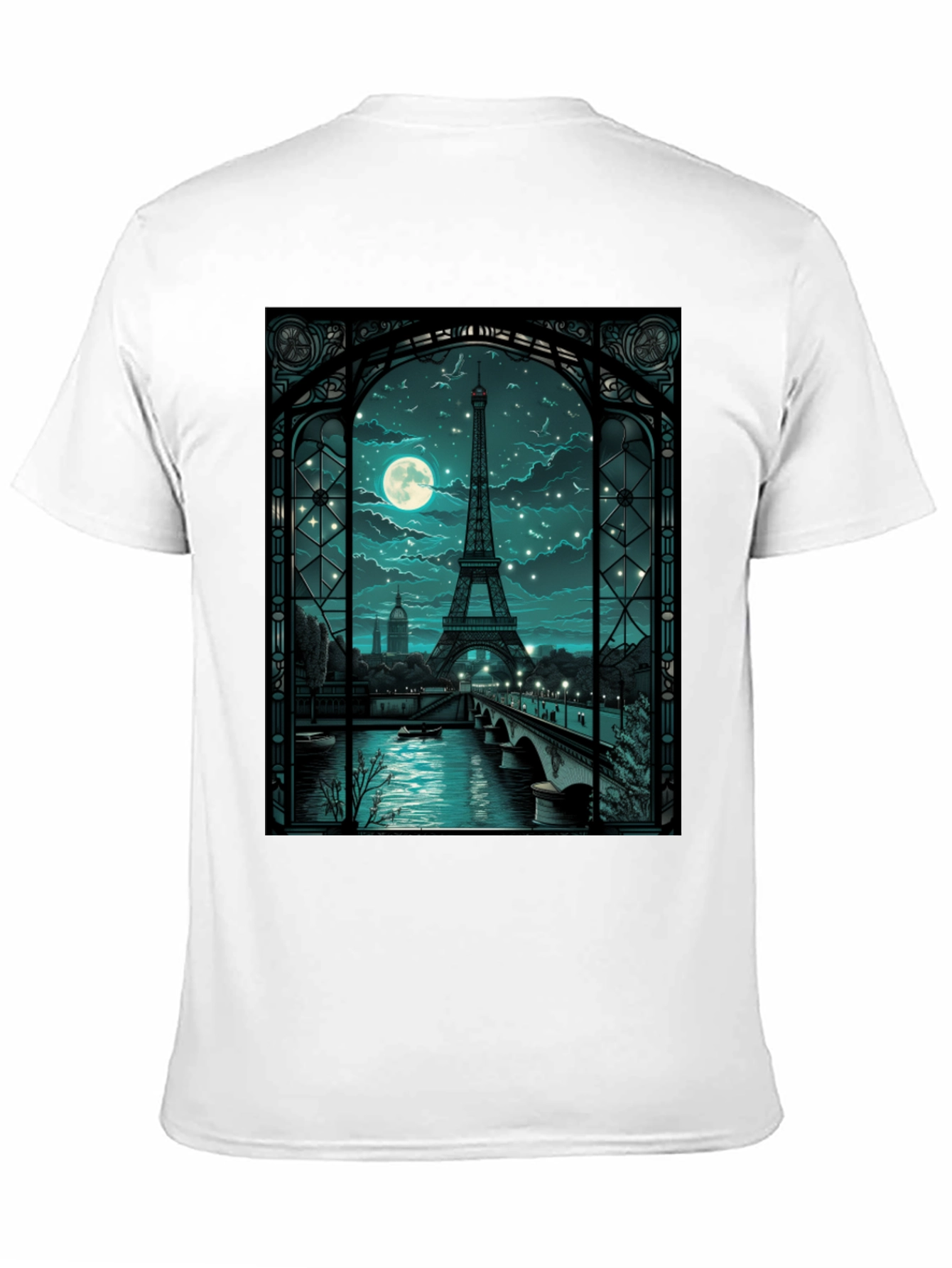 Paris Eiffel Tower at Night Graphic Tee