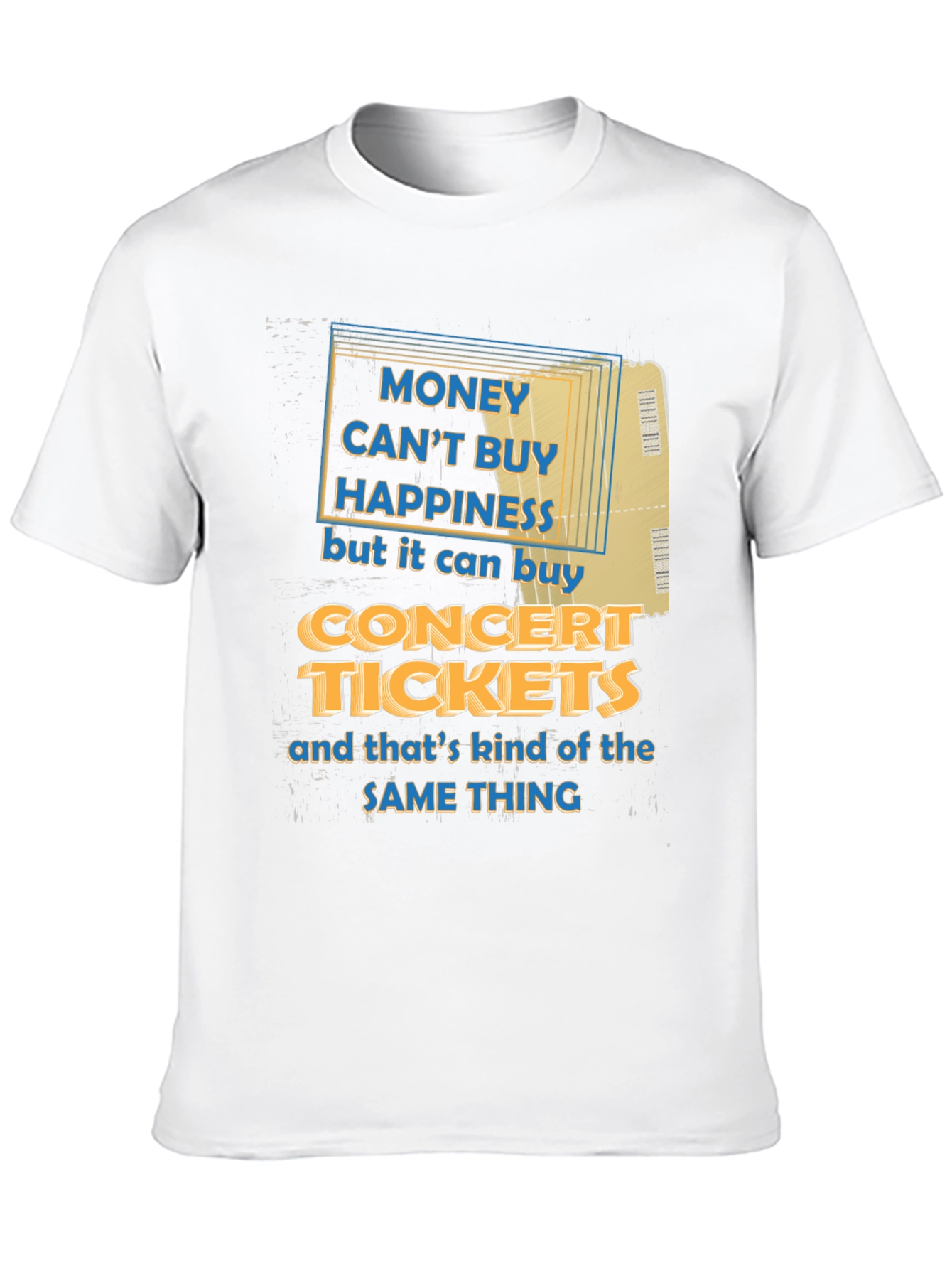 Concert Tickets Happiness Graphic Tee