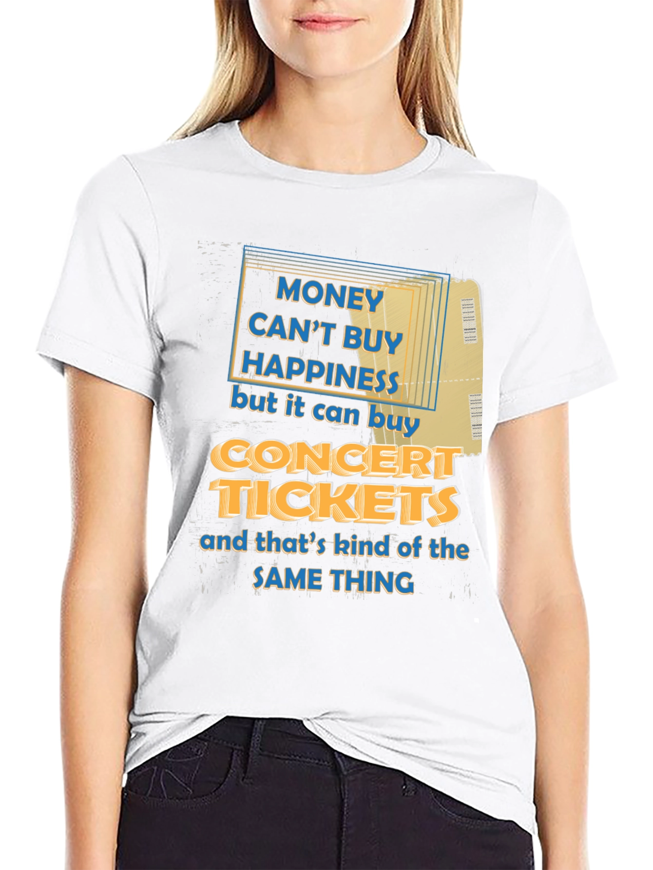 Concert Tickets Happiness Graphic Tee