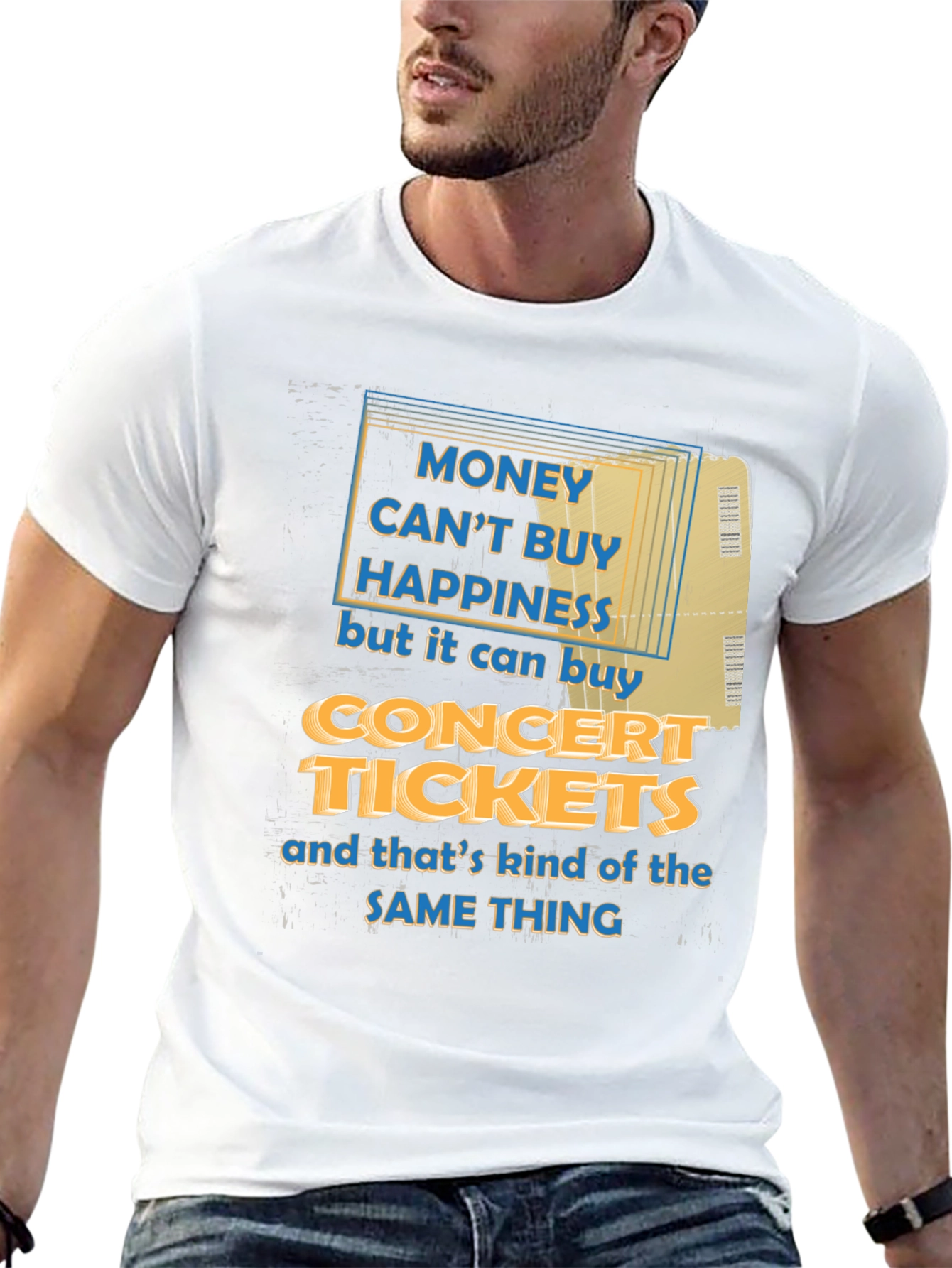 Concert Tickets Happiness Graphic Tee