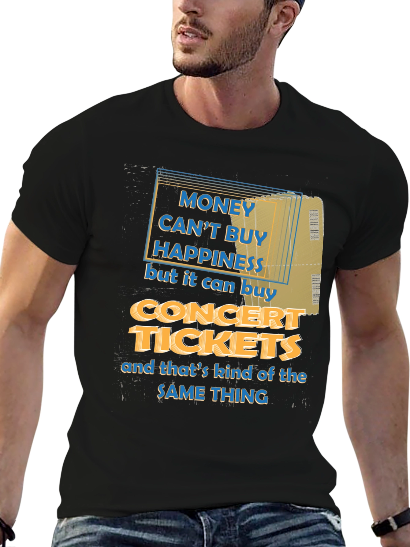 Concert Tickets Happiness Graphic Tee