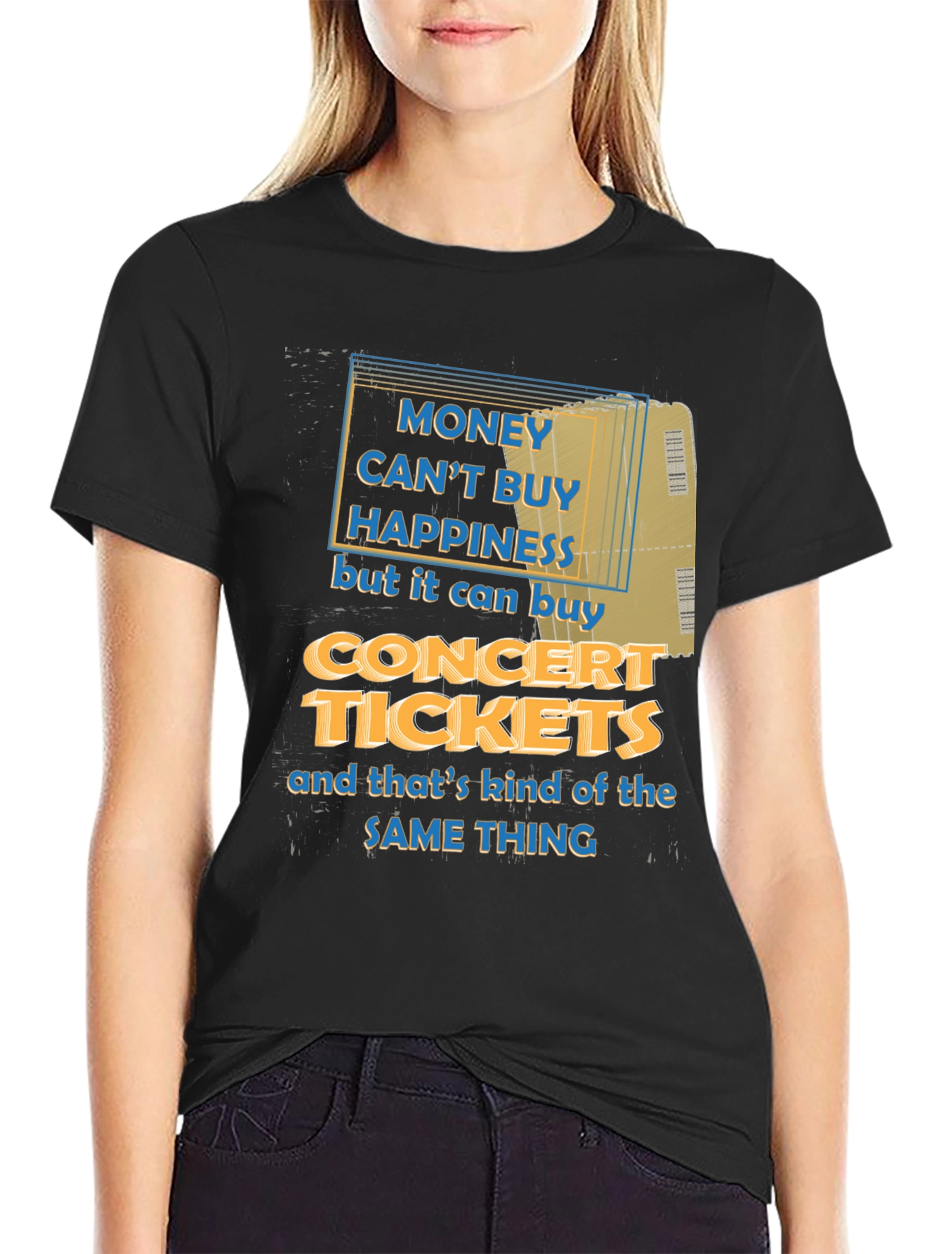 Concert Tickets Happiness Graphic Tee