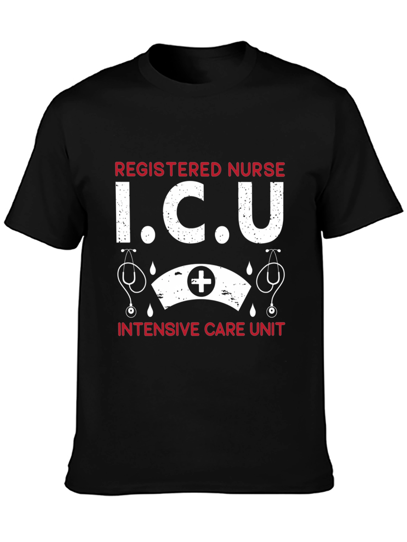 ICU Registered Nurse Graphic T-Shirt