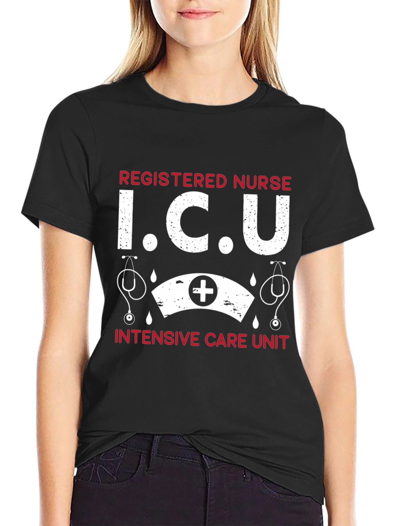 ICU Registered Nurse Graphic T-Shirt