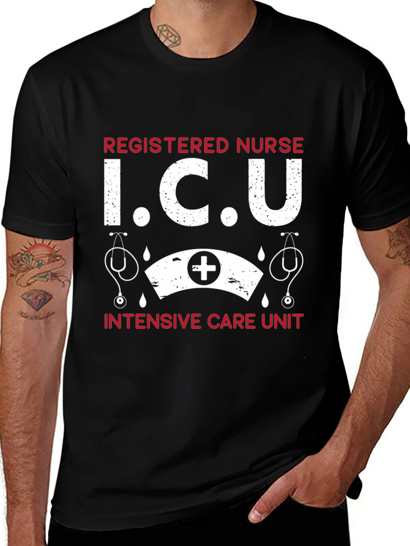 ICU Registered Nurse Graphic T-Shirt