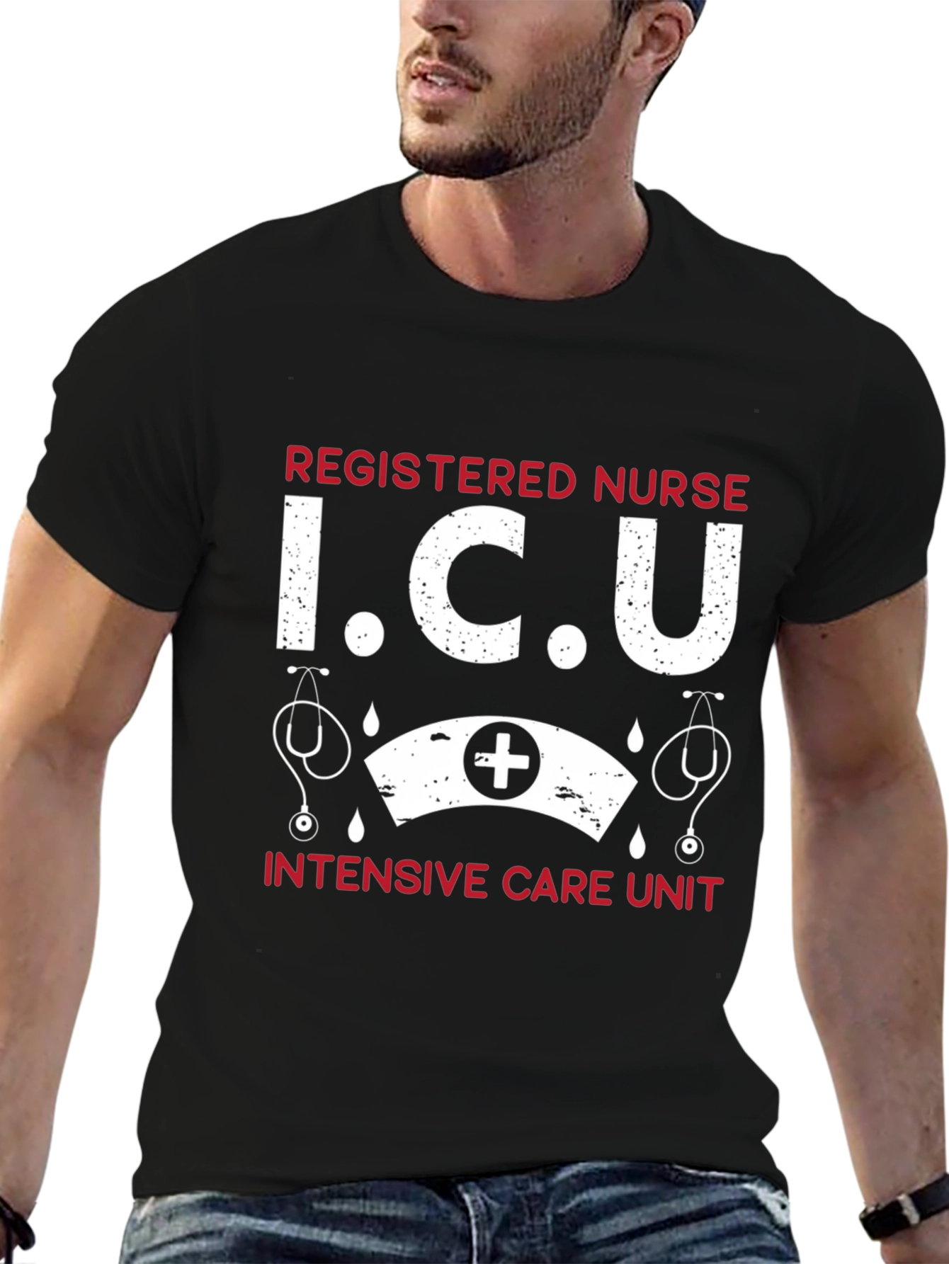 ICU Registered Nurse Graphic T-Shirt