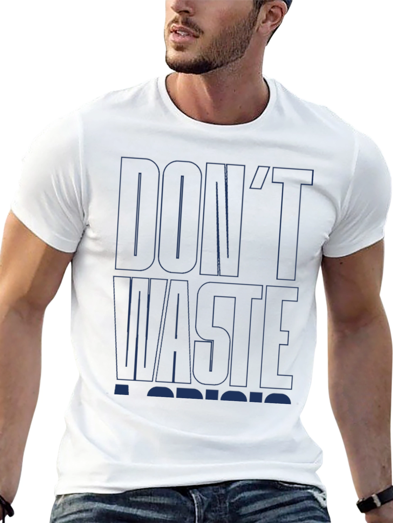 Dont Waste A Crisis Black Graphic Tee