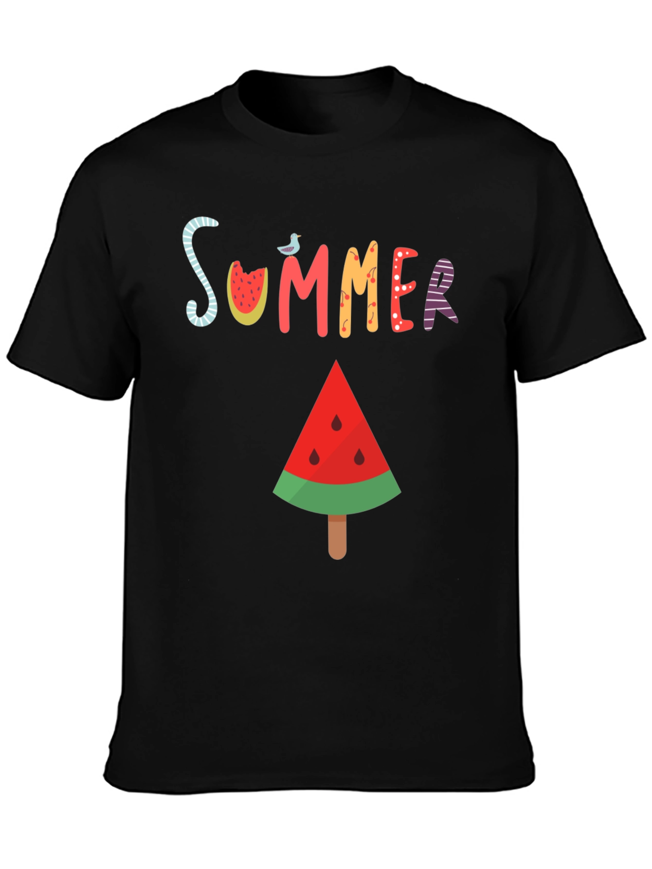 Summer Watermelon T-Shirt - Casual Graphic Tee