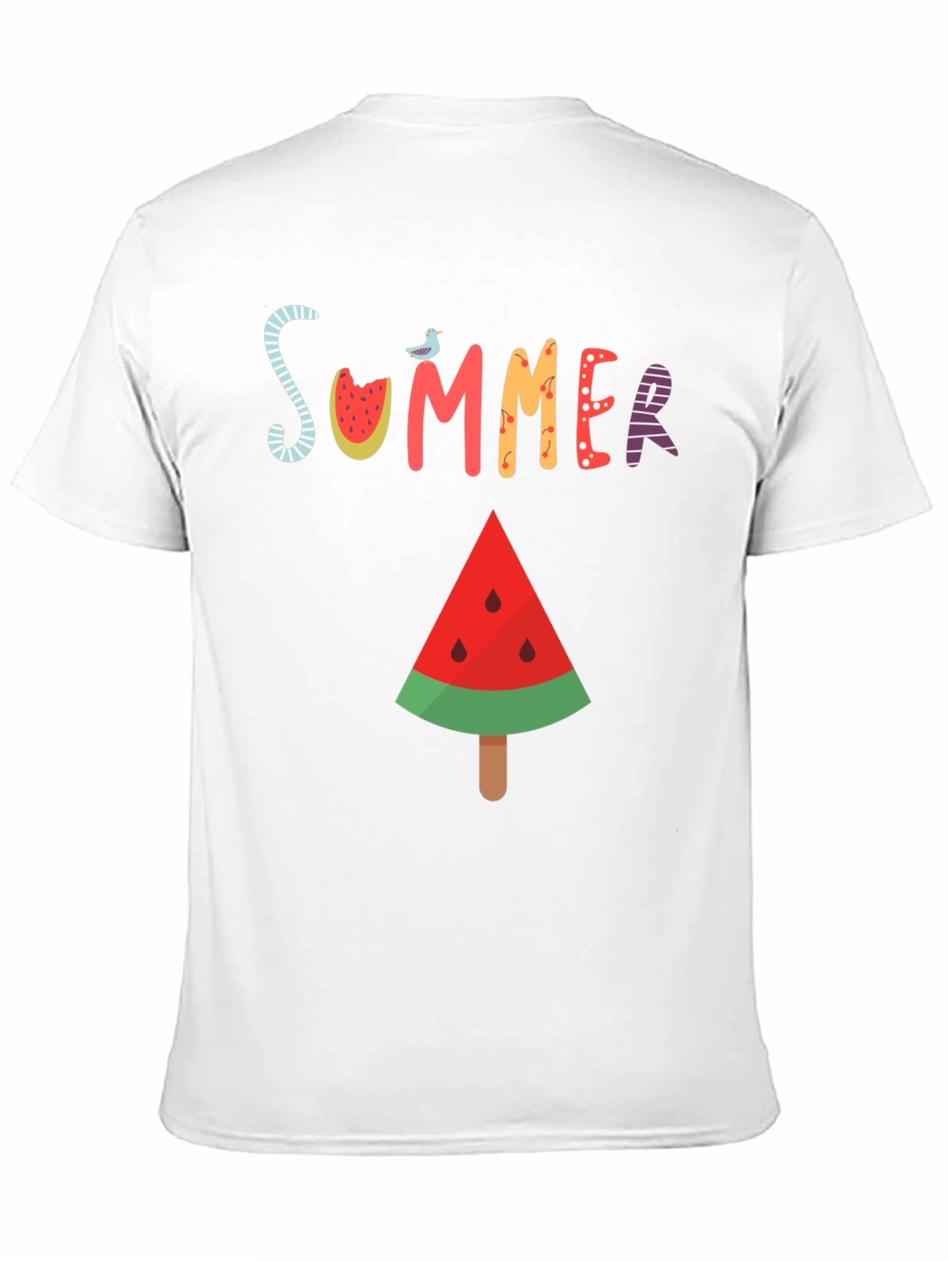 Summer Watermelon T-Shirt - Casual Graphic Tee