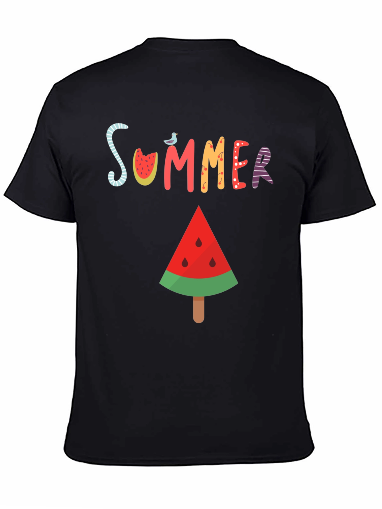 Summer Watermelon T-Shirt - Casual Graphic Tee