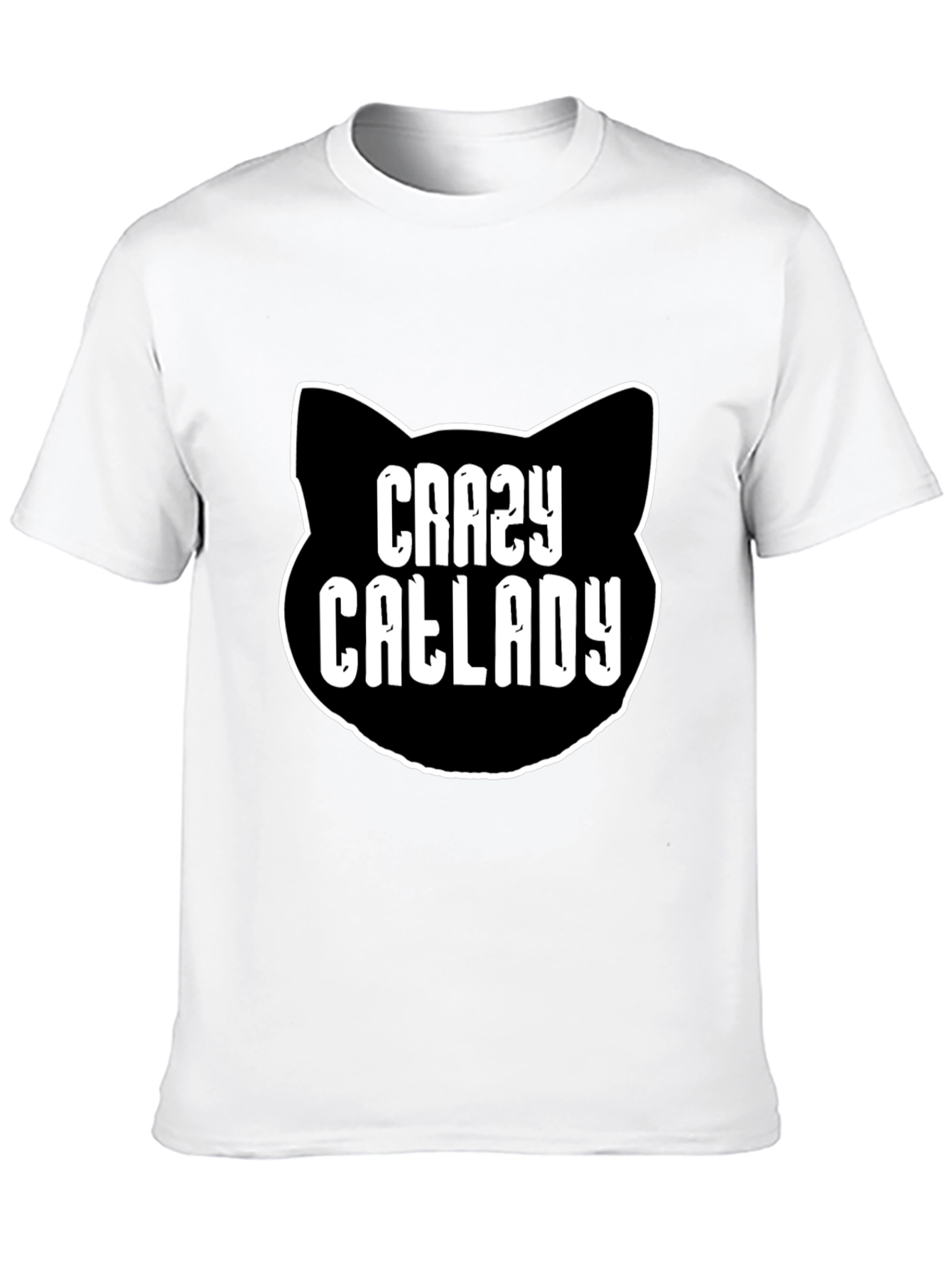 Crazy Cat Lady T-Shirt - Black Cotton Tee