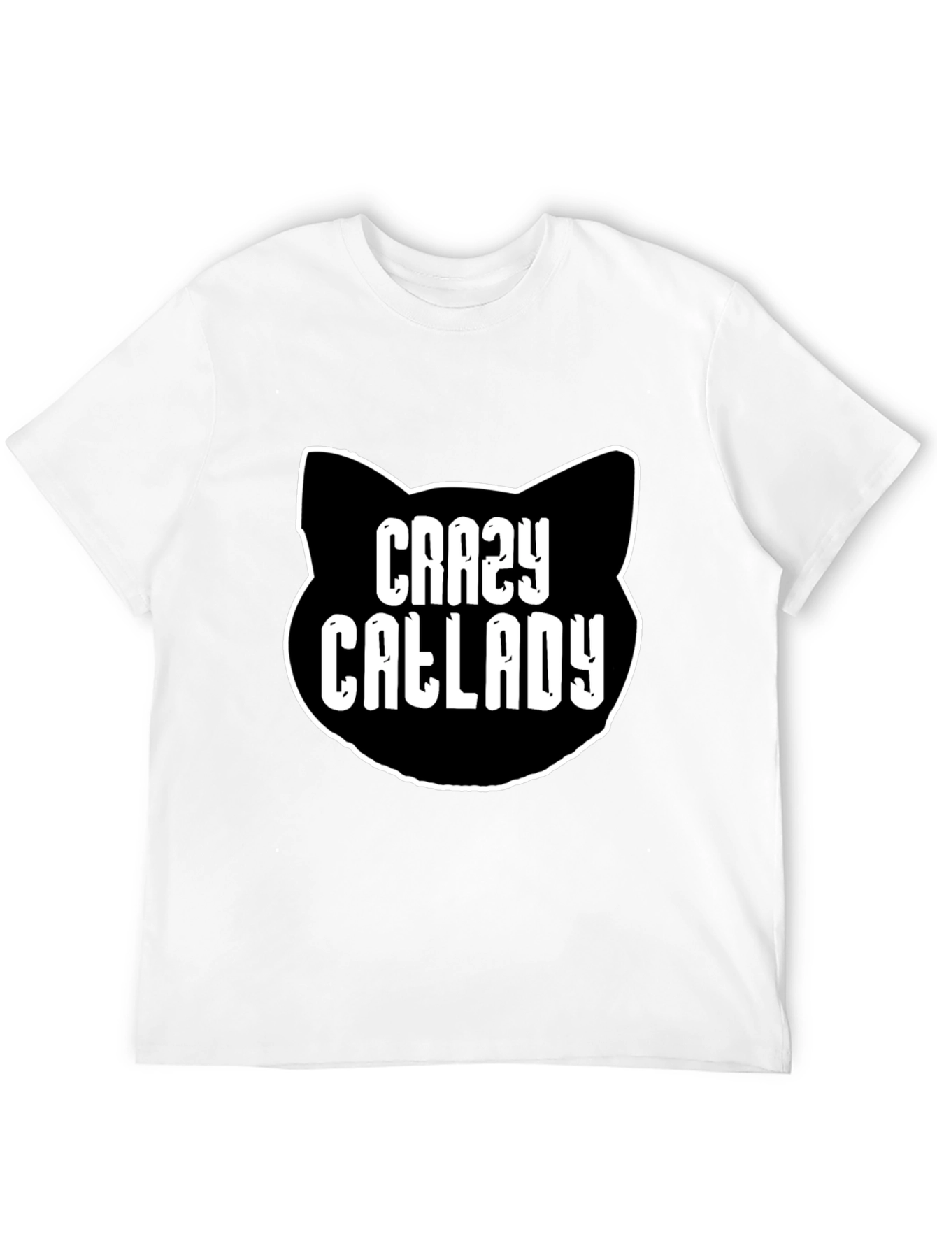 Crazy Cat Lady T-Shirt - Black Cotton Tee
