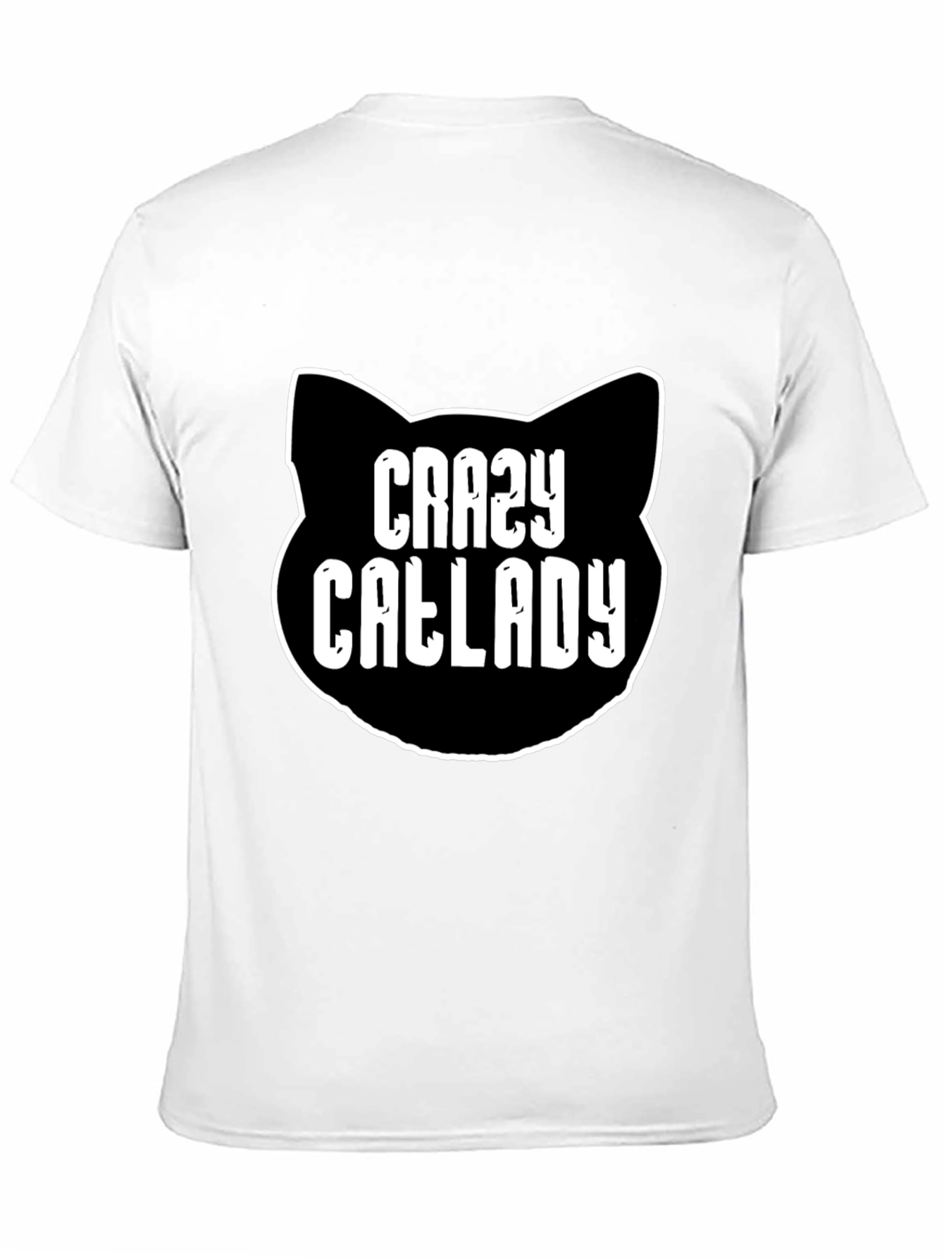 Crazy Cat Lady T-Shirt - Black Cotton Tee