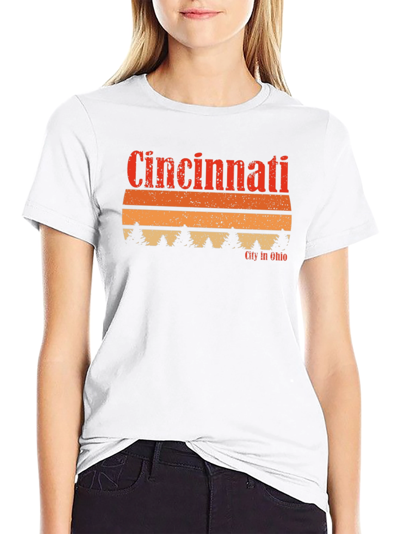 Cincinnati Ohio Retro Graphic T-Shirt