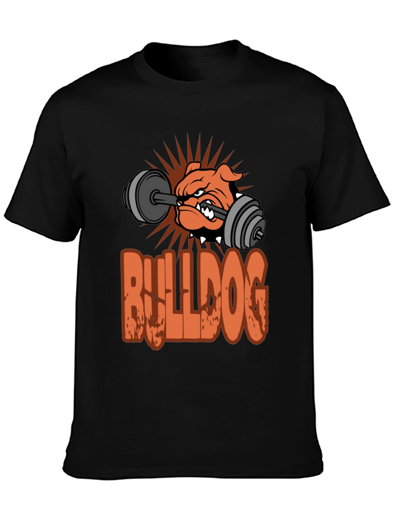 Bulldog Gym T-Shirt - Weightlifting Design