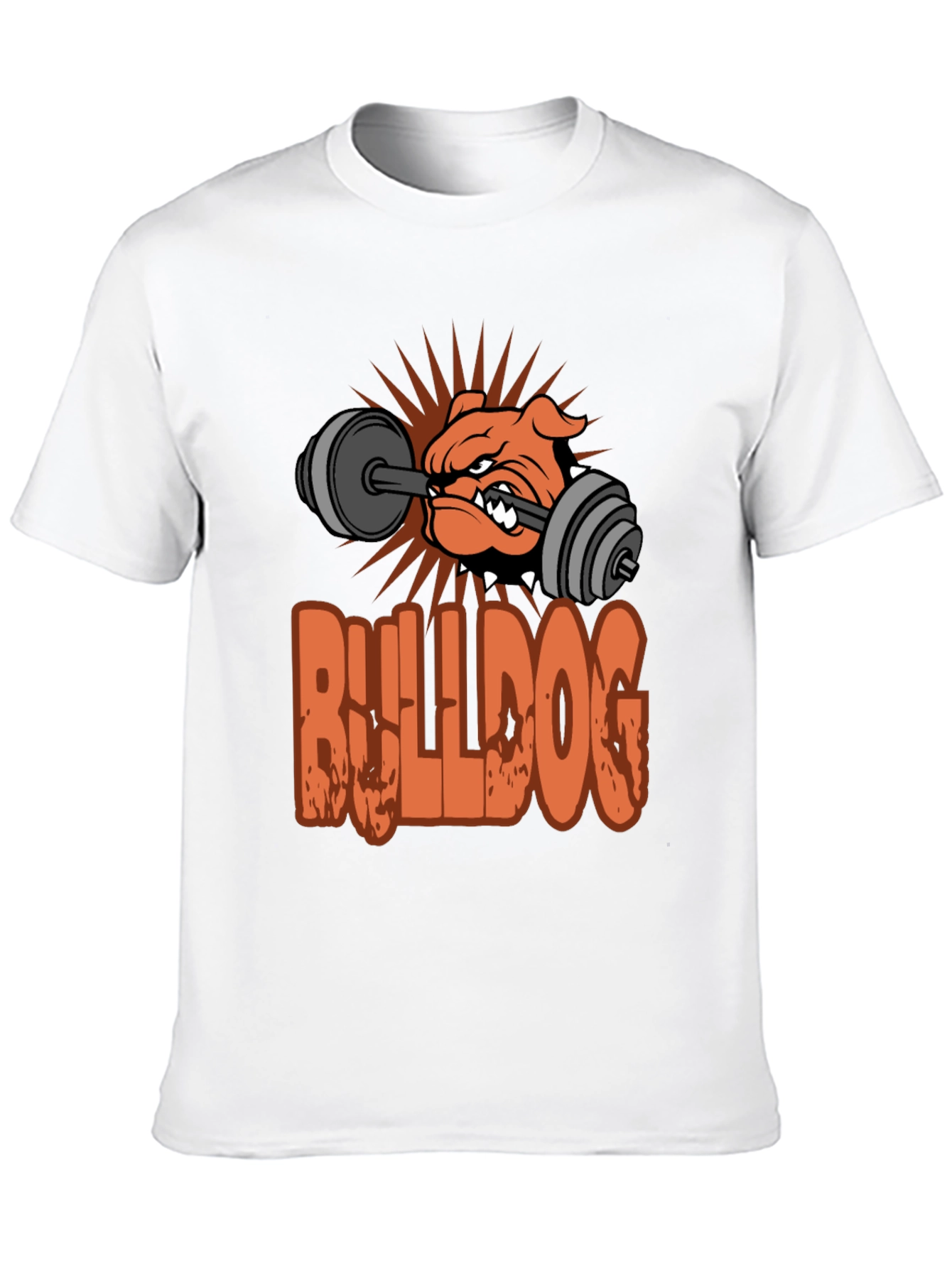 Bulldog Gym T-Shirt - Weightlifting Design