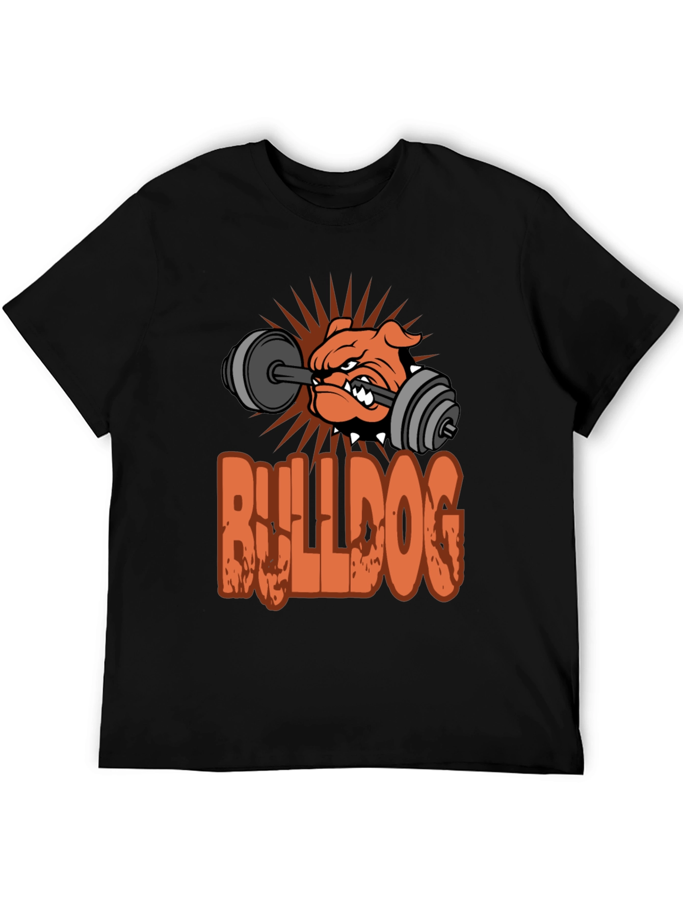 Bulldog Gym T-Shirt - Weightlifting Design