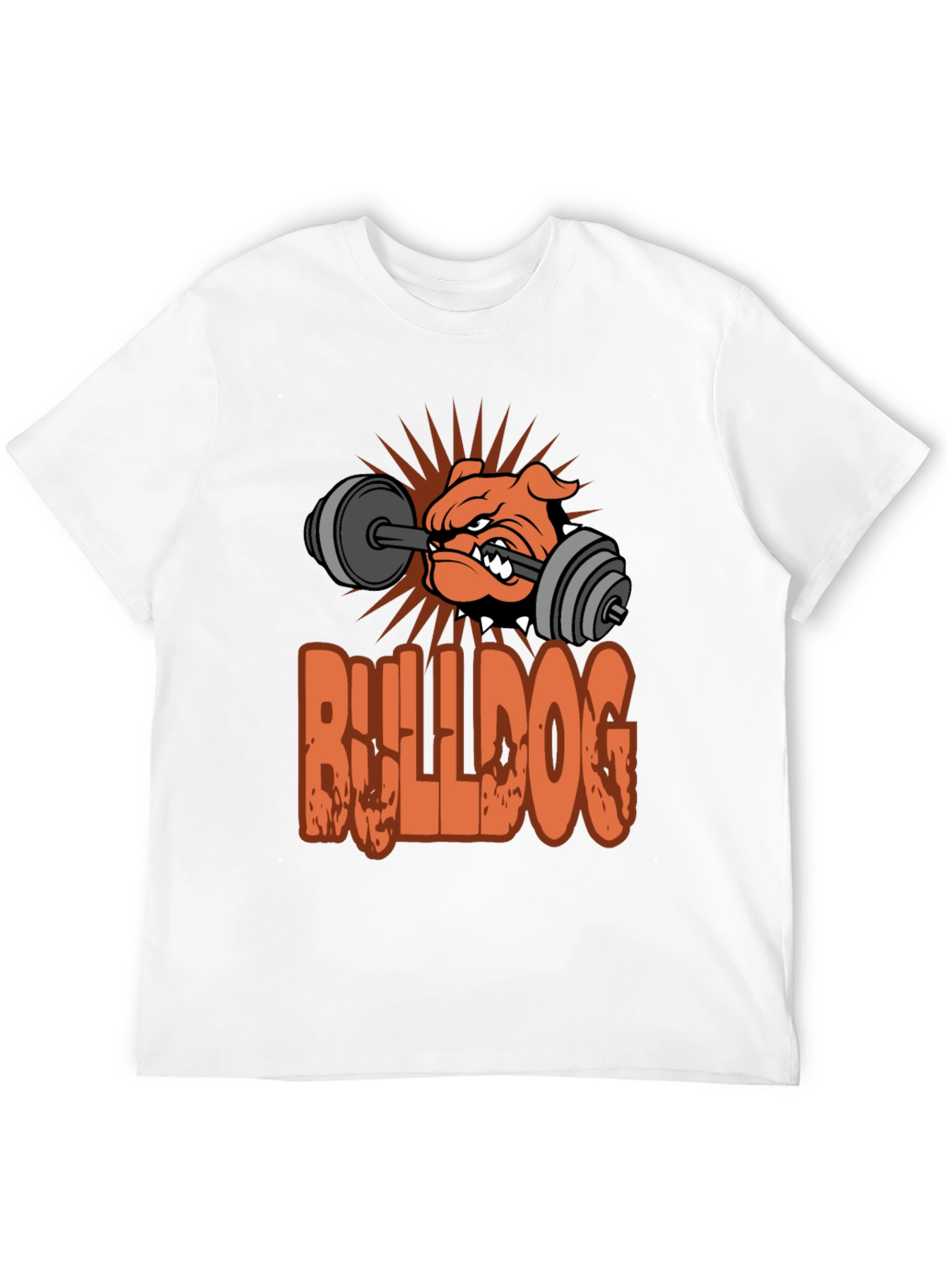Bulldog Gym T-Shirt - Weightlifting Design