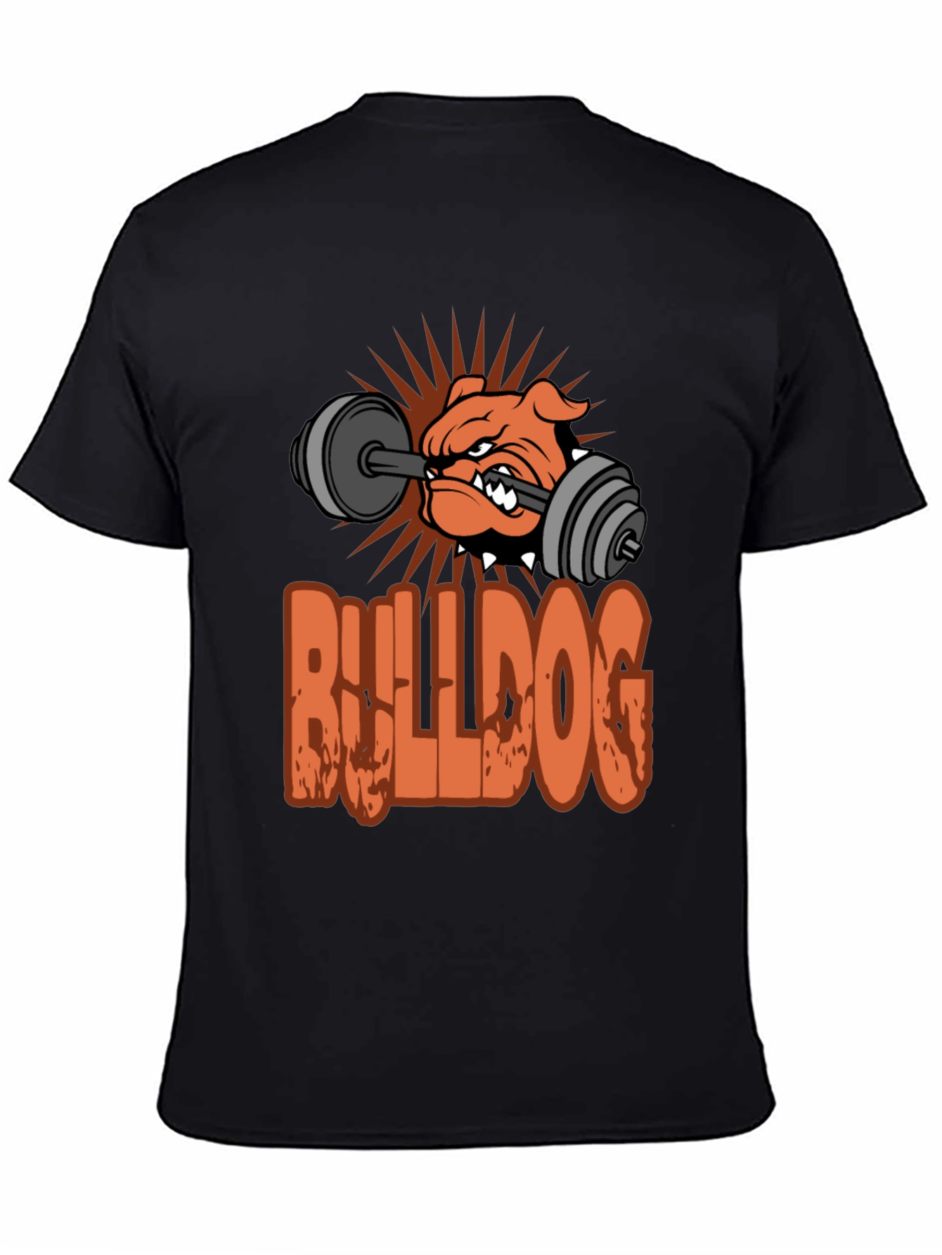 Bulldog Gym T-Shirt - Weightlifting Design