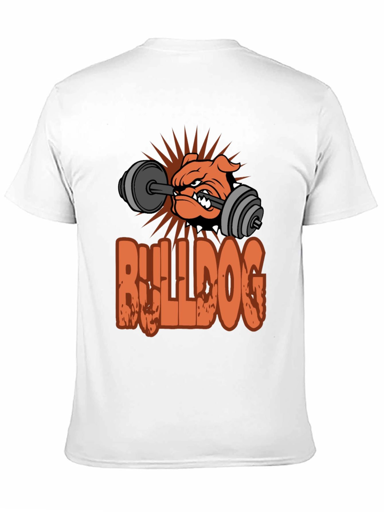 Bulldog Gym T-Shirt - Weightlifting Design