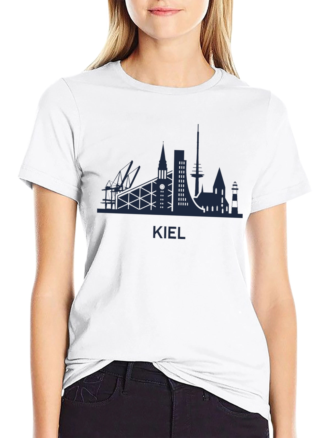 Kiel Skyline T-Shirt - Stylish City Silhouette Tee