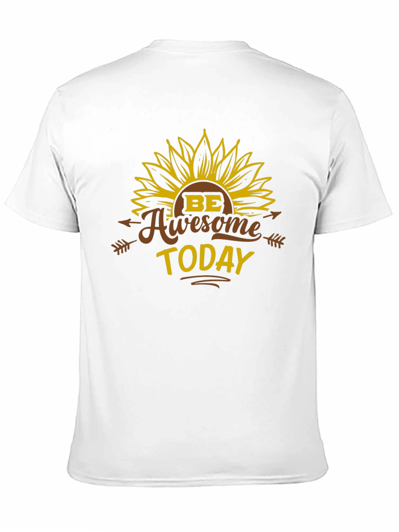 Be Awesome Today T-Shirt - Sunflower Graphic Tee