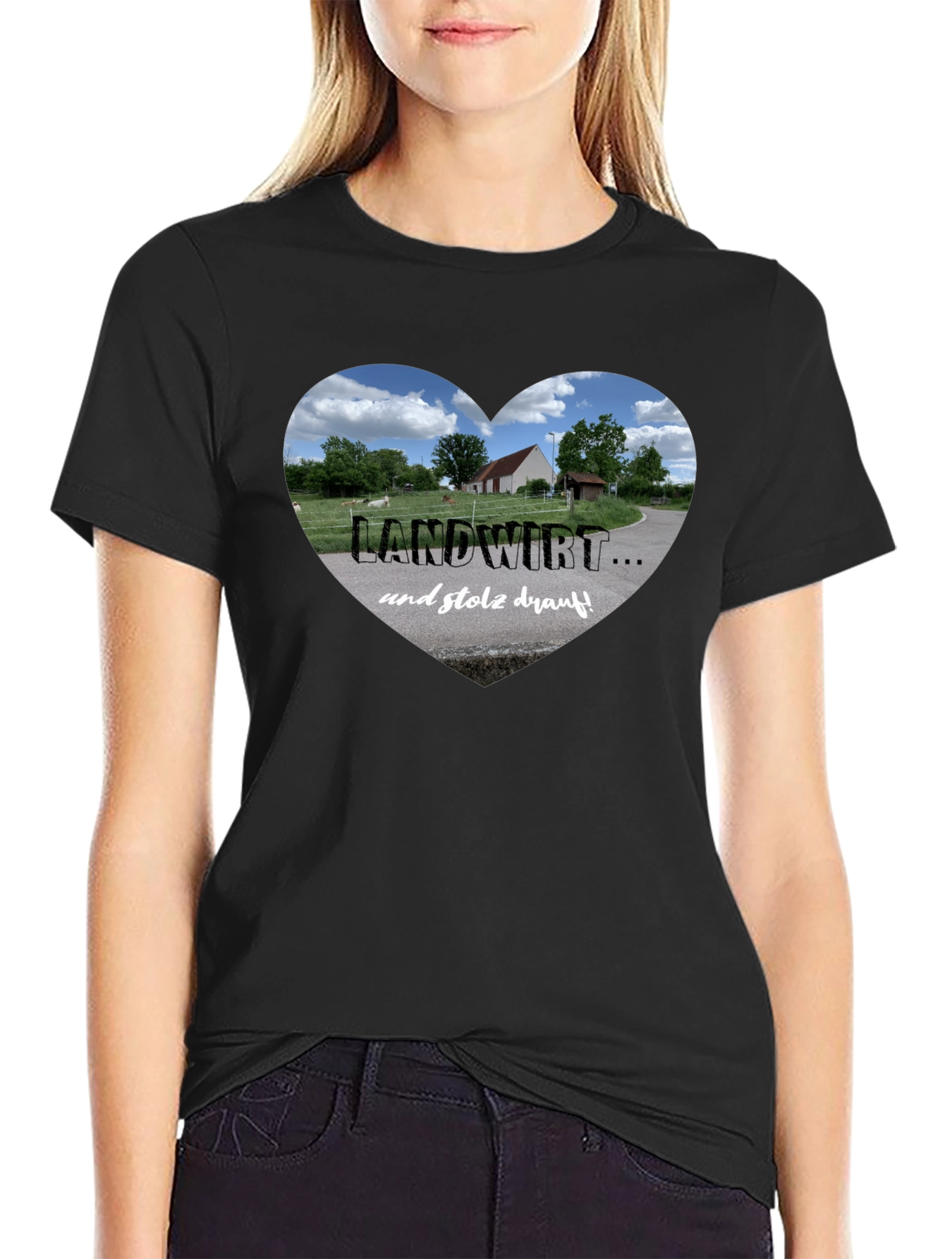 Landwirt Heart Graphic Tee - Proud Farmer T-Shirt