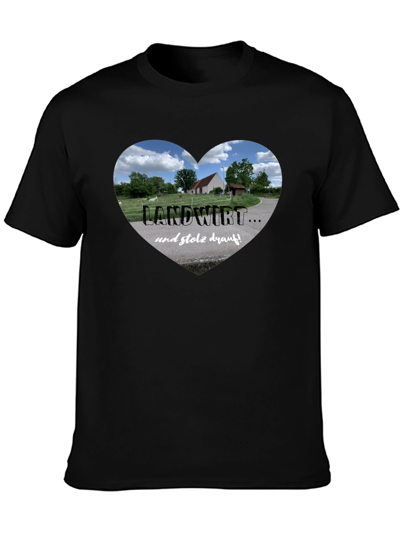 Landwirt Heart Graphic Tee - Proud Farmer T-Shirt