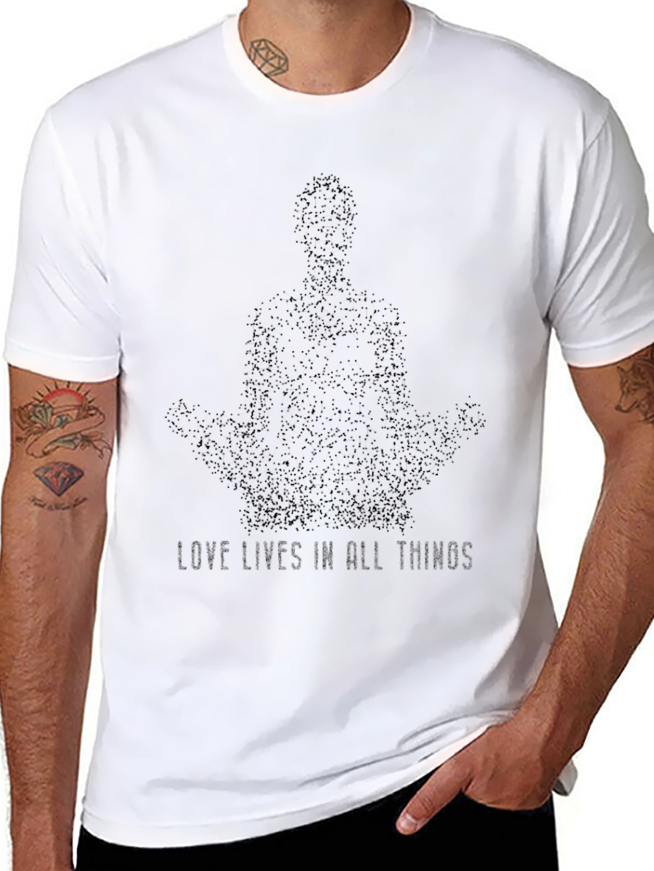 Love Lives in All Things Black T-Shirt